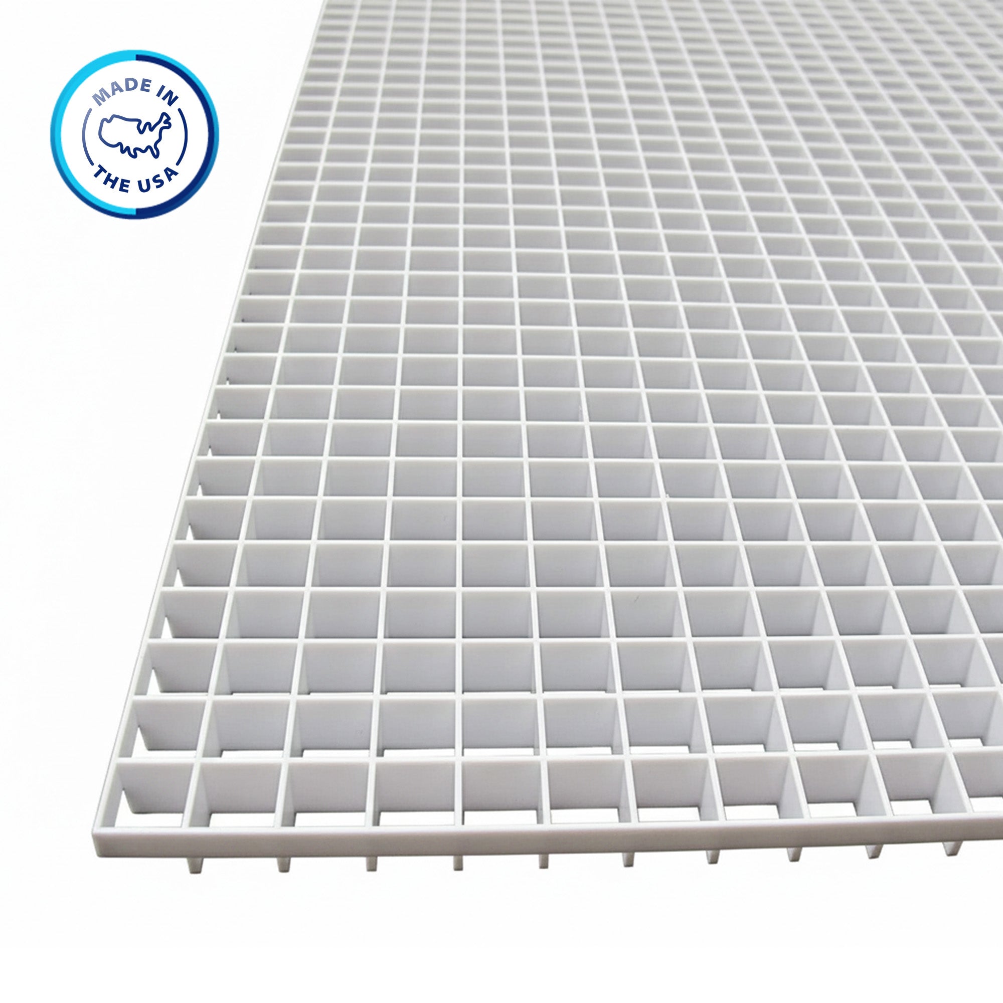 Egg Crate Panel Polystyrene | 22.5" x 22.5" with 1/2" x 1/2" x 3/8" Cell Size
