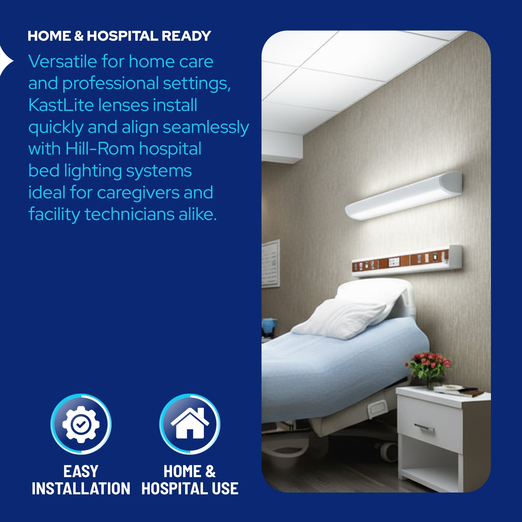 OEM Hillrom Hospital Bed Light | Hillrom Lenses | KASTLITE OEM Hillrom Hospital Bed Light | Hillrom Lenses | KASTLITE