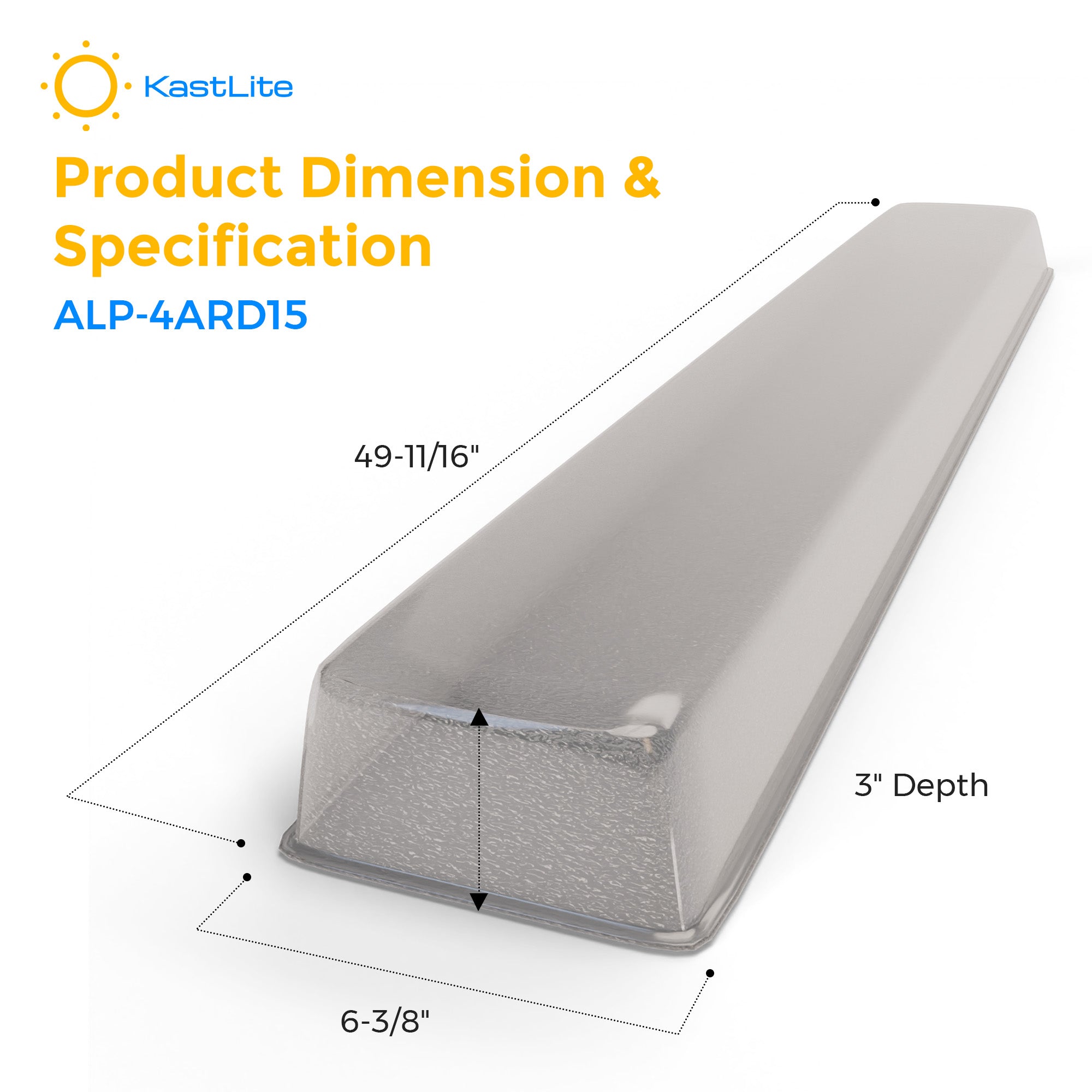 ALP-4ARD15: 6-3/8" x 49-11/16" x 3"
