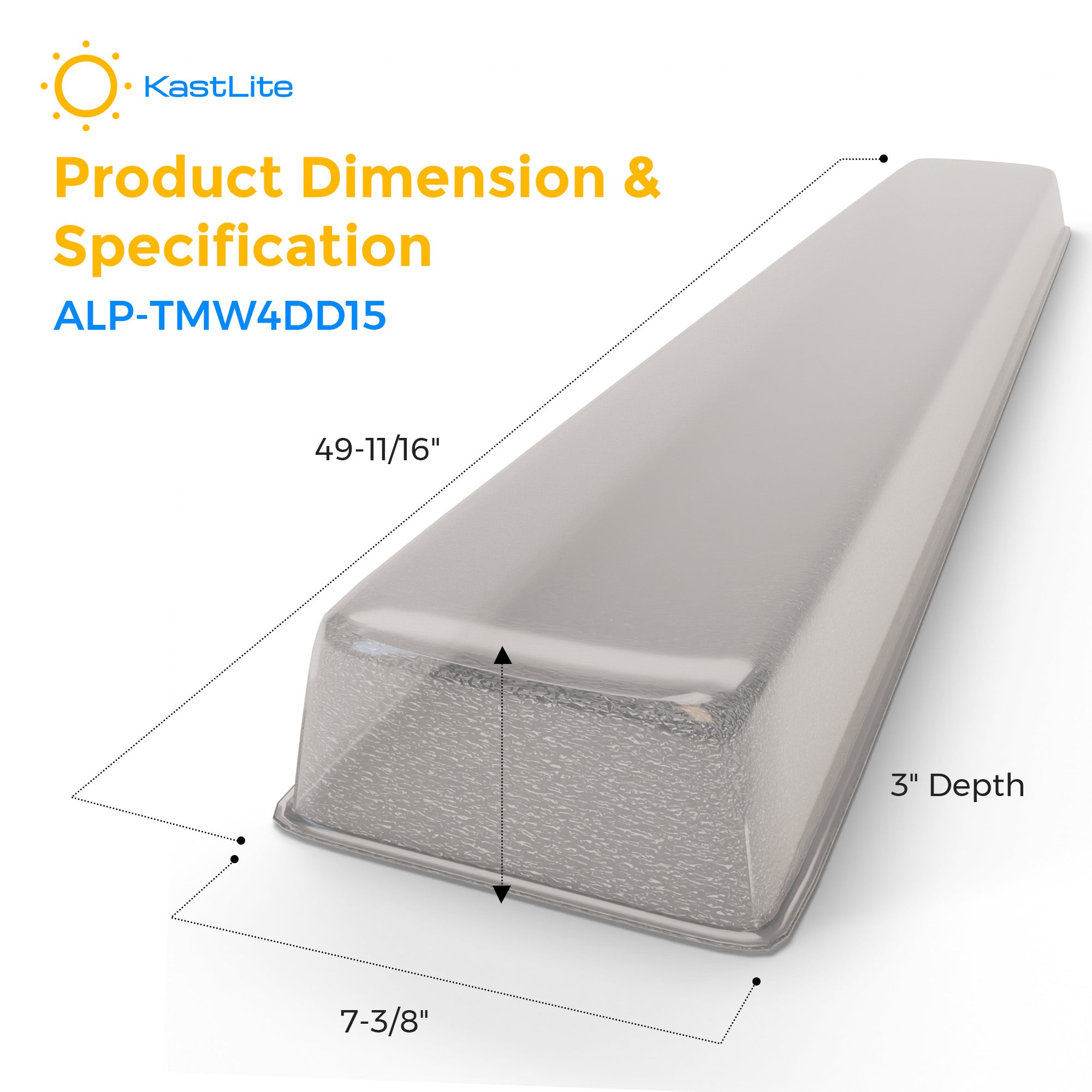 ALP-TMW4DD15: 7-7/16" x 51-7/8" x 2.5"