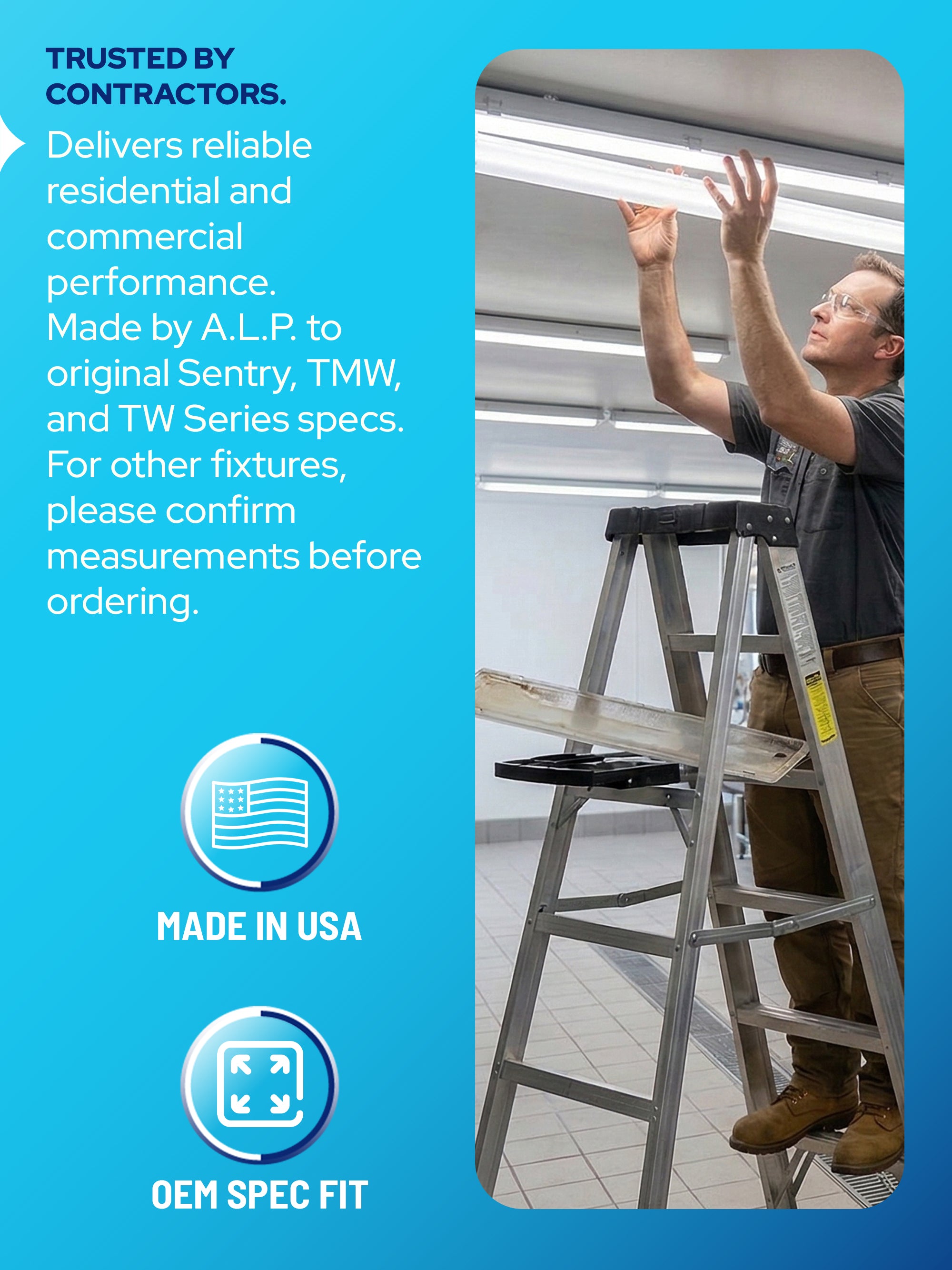 ALP-TMW4DD15: 7-7/16" x 51-7/8" x 2.5" alternate angle