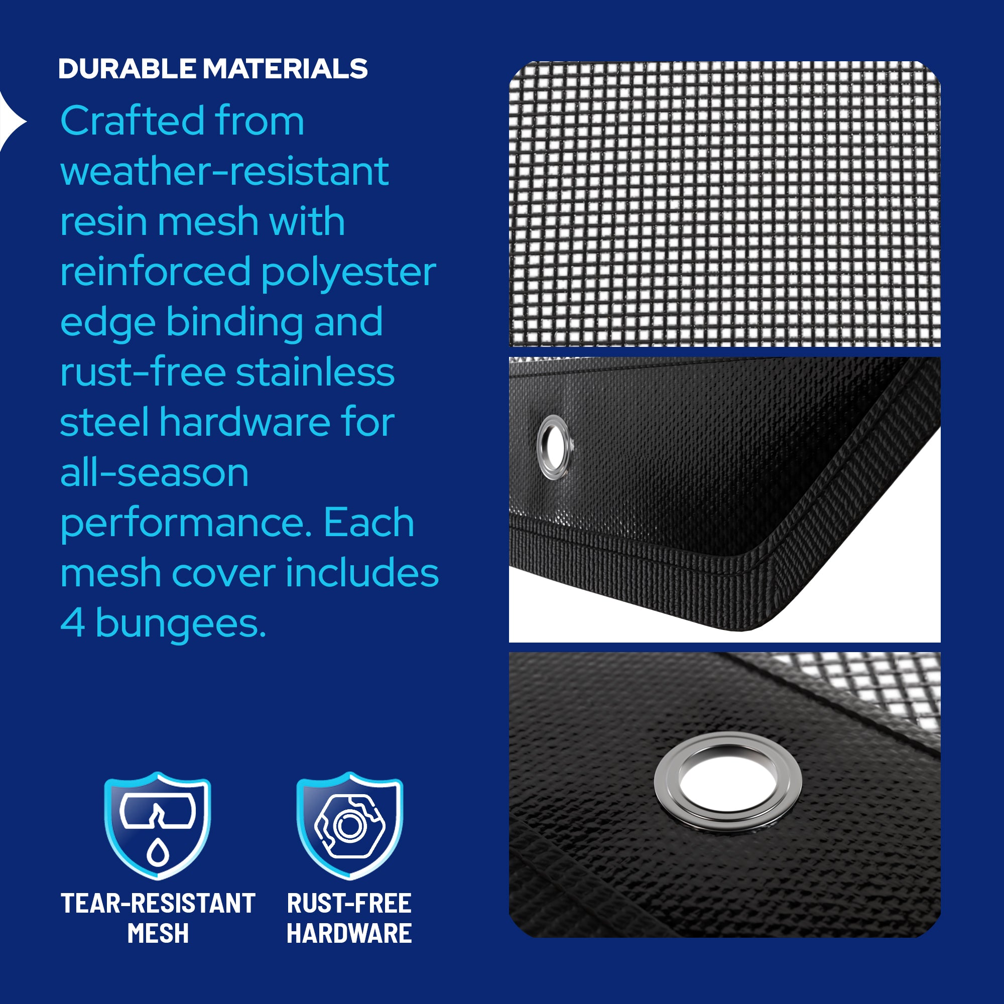 Central Air Conditioner Cover Outdoor - 36"×36" Top Mesh AC Cover