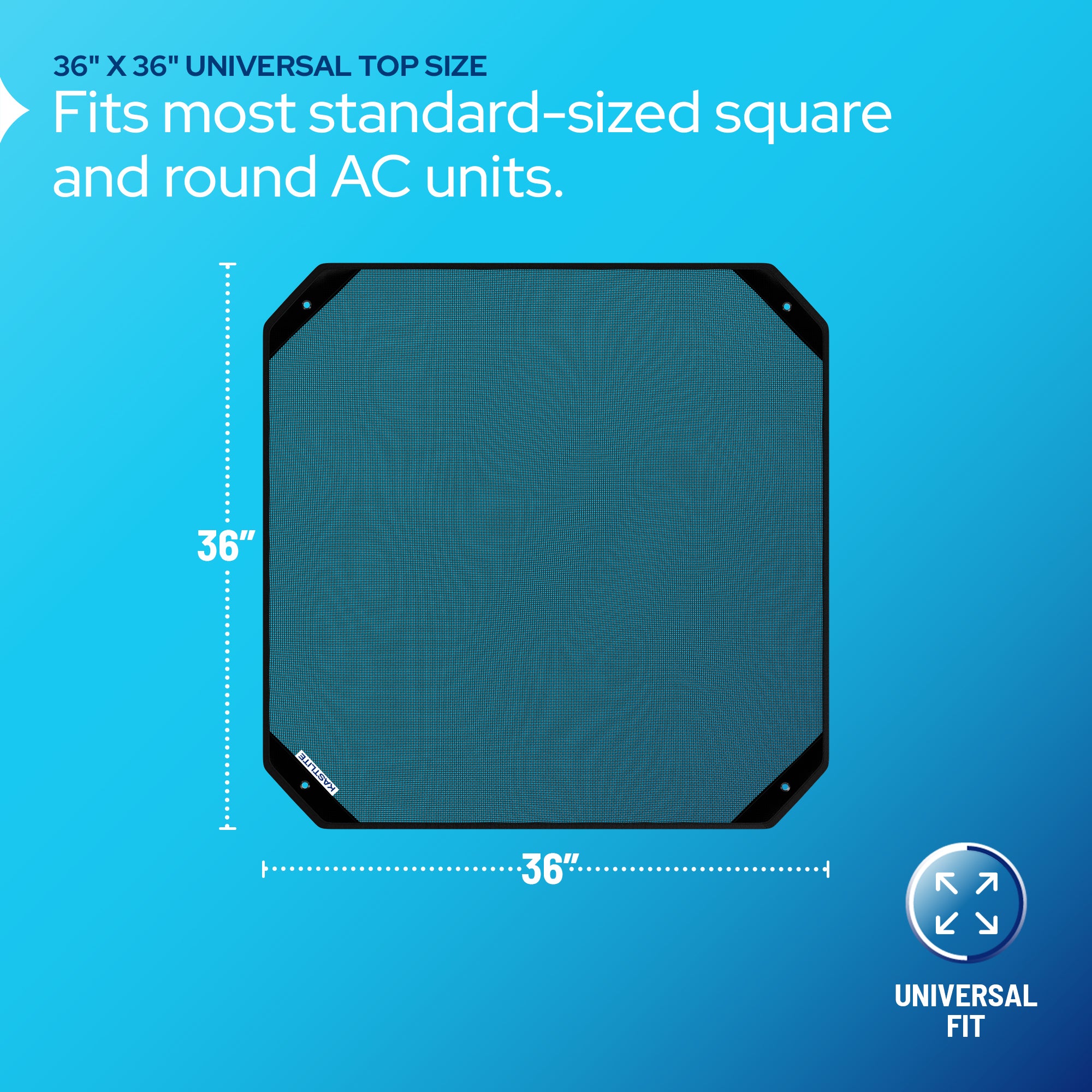 Central Air Conditioner Cover Outdoor - 36"×36" Top Mesh AC Cover