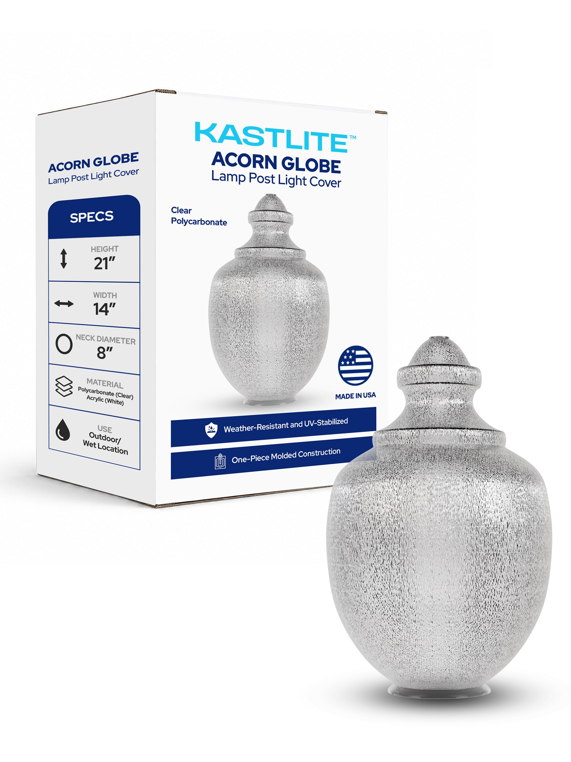 88063-CL-8F Post Top Acorn | Post Top Acorn | KASTLITE