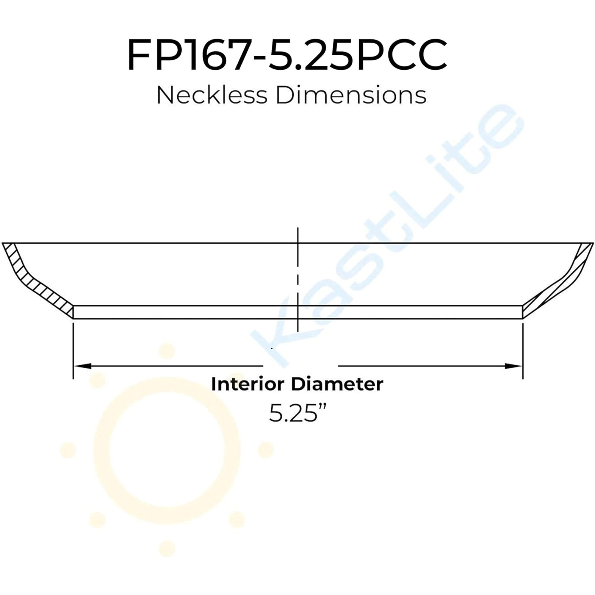 FP167-5PCC Polycarbonate Clear Neckless Acorn installed on lamp post fixture