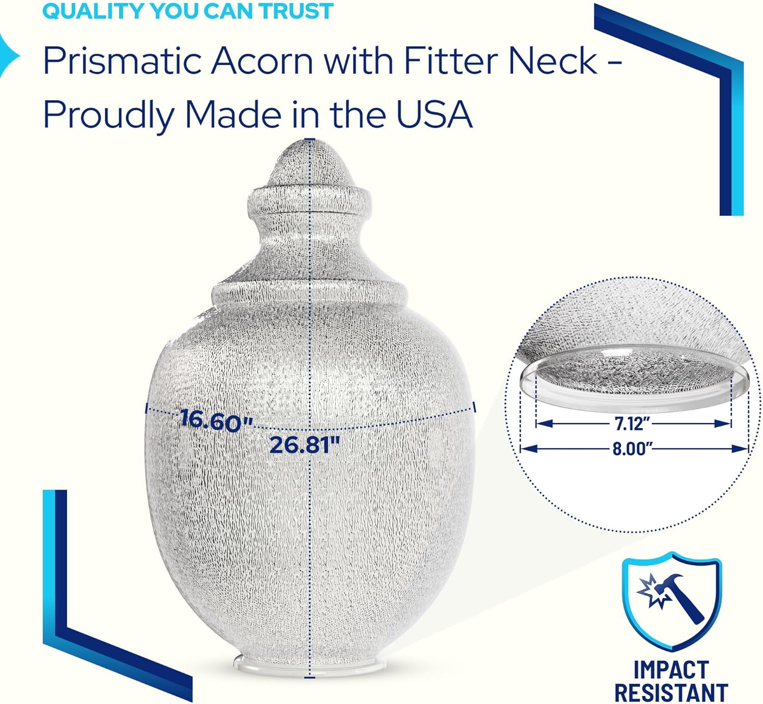 88066-CL-8F Post Top Acorn | Post Top Acorn | KASTLITE