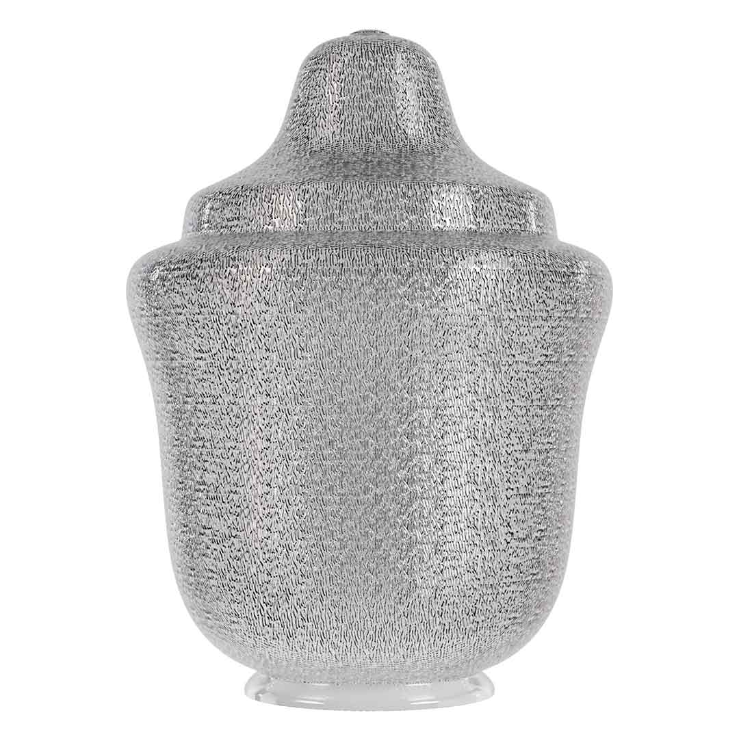 Polycarbonate Clear Acorn with Fitter Neck, 20.69" Height x 15.4" Width x 7.94"