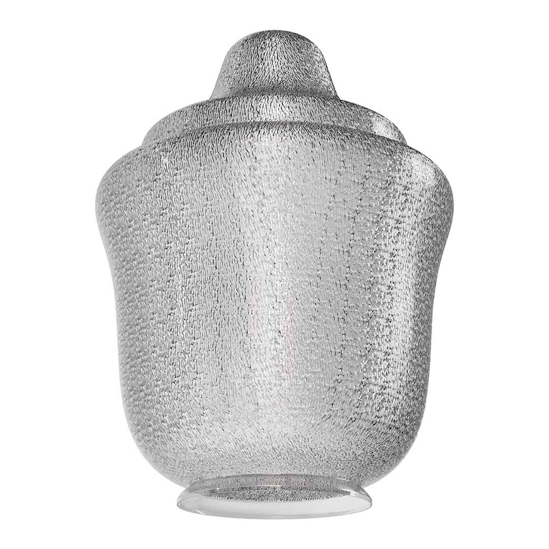 Polycarbonate Clear Acorn with Fitter Neck, 20.69" Height x 15.4" Width x 7.94"