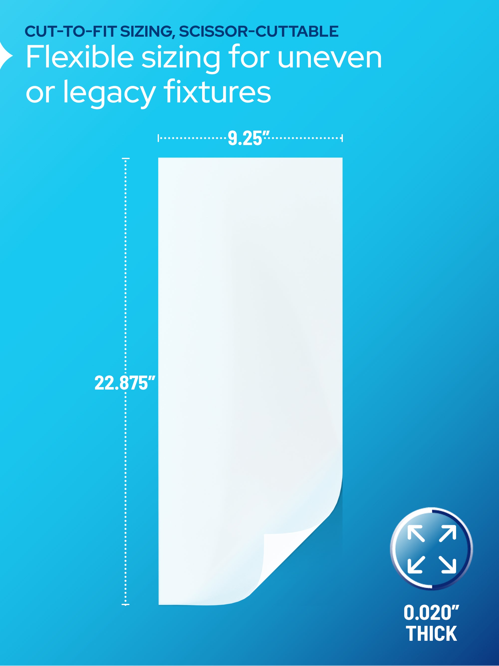 White Smooth Overlay Lens | Replacement for Lithonia Part U360004