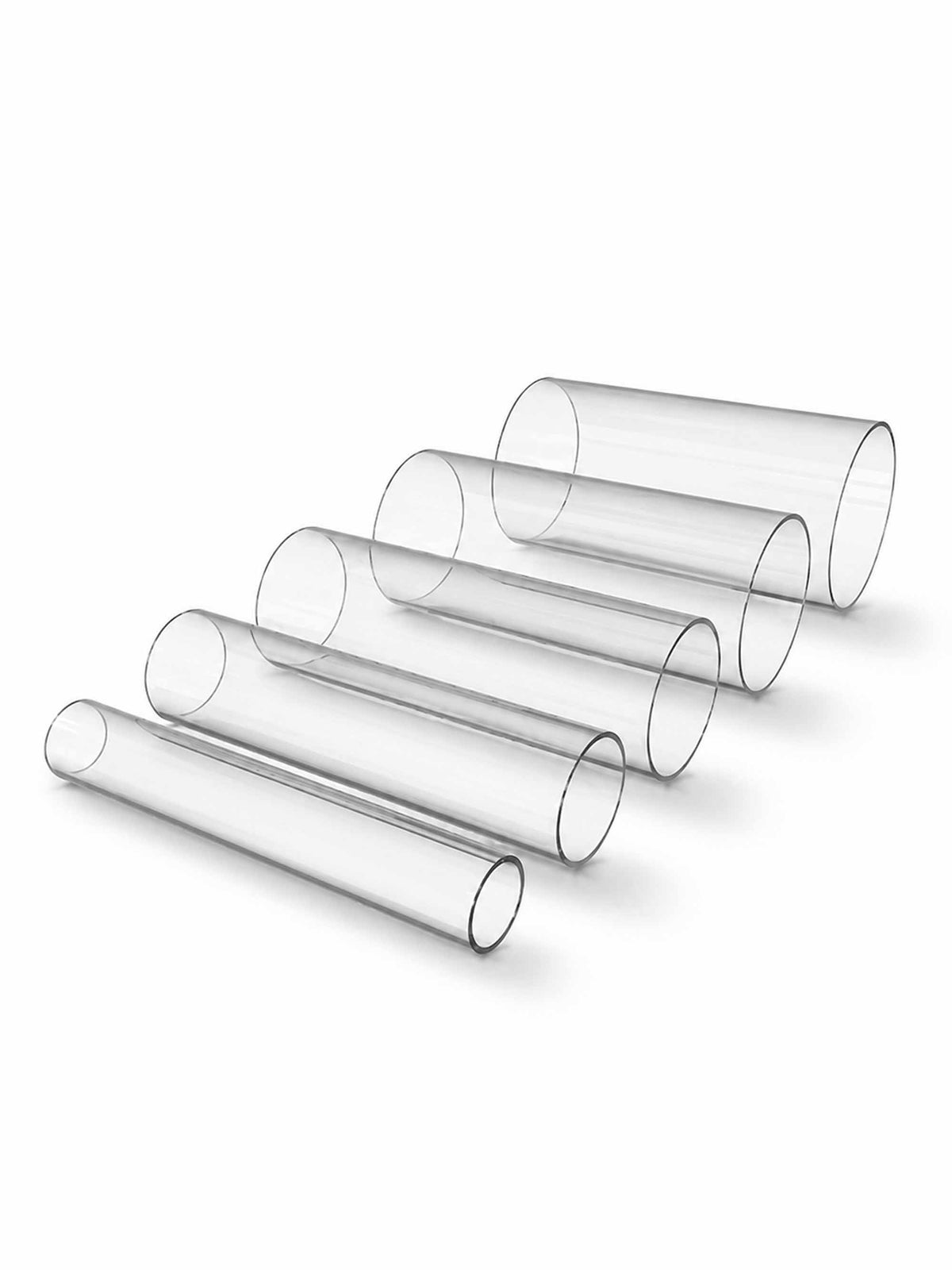 Custom Clear Acrylic Tube – 1/8” Thick Wall Custom Length Pipe