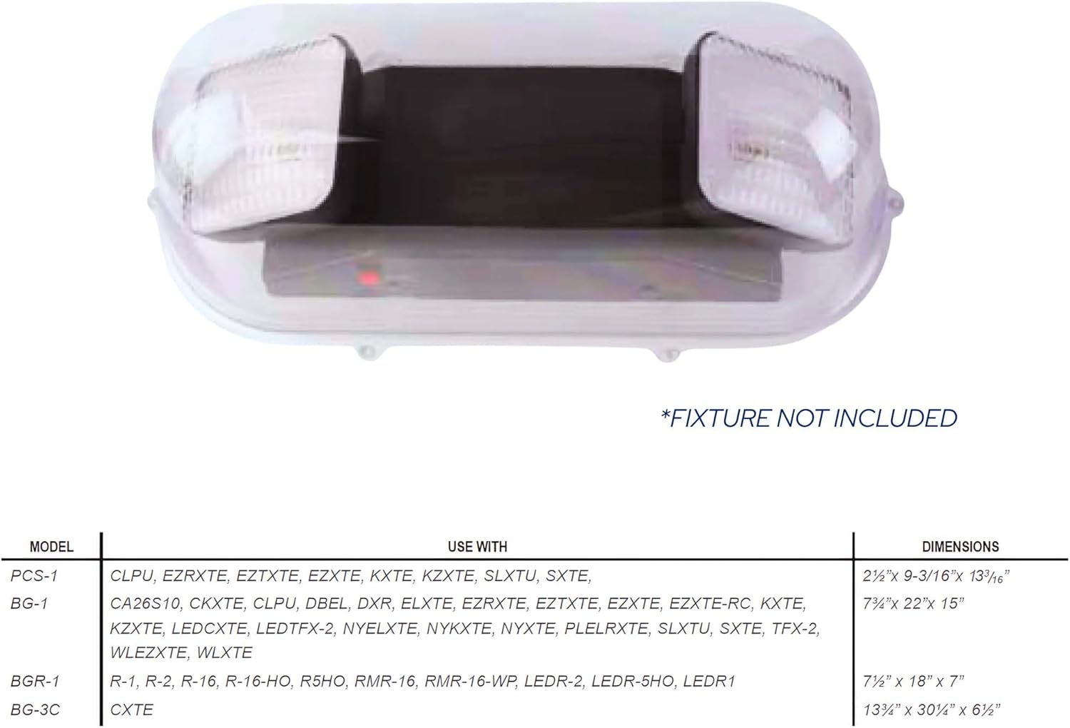 KastLite Clear Polycarbonate Emergency Exit Sign Cage
