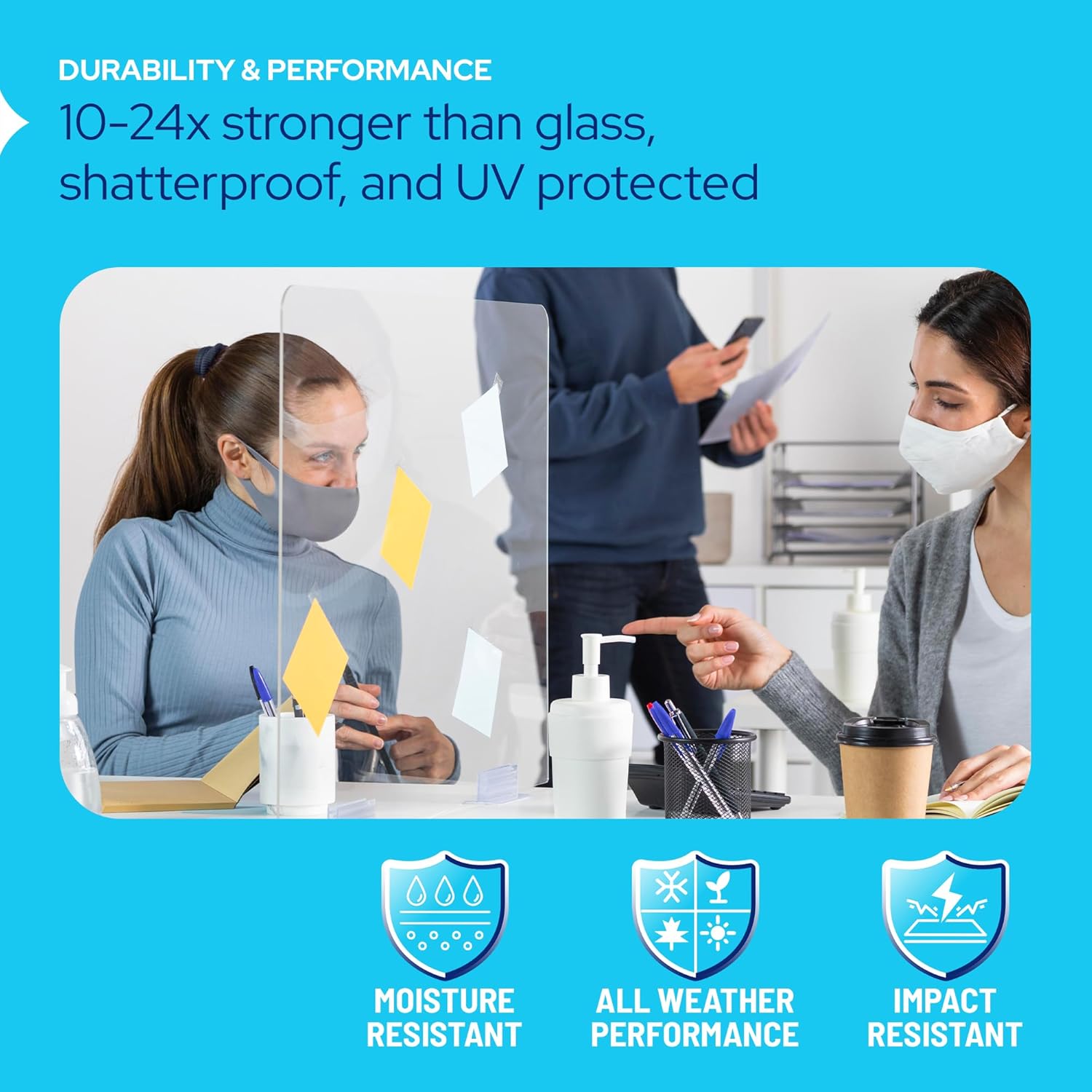1/4" Thick Cut to Size Clear Acrylic Plexiglass Sheet | 1 Pack showing thickness and clarity