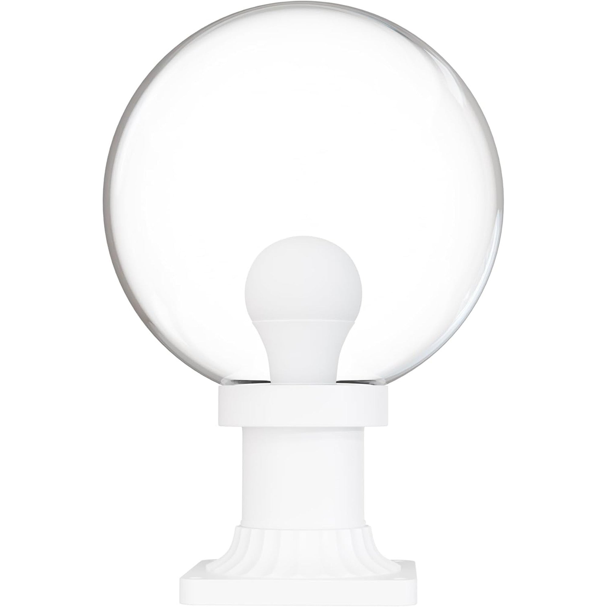 10" Globe Pier Mount Outdoor Lighting with LED Lamp