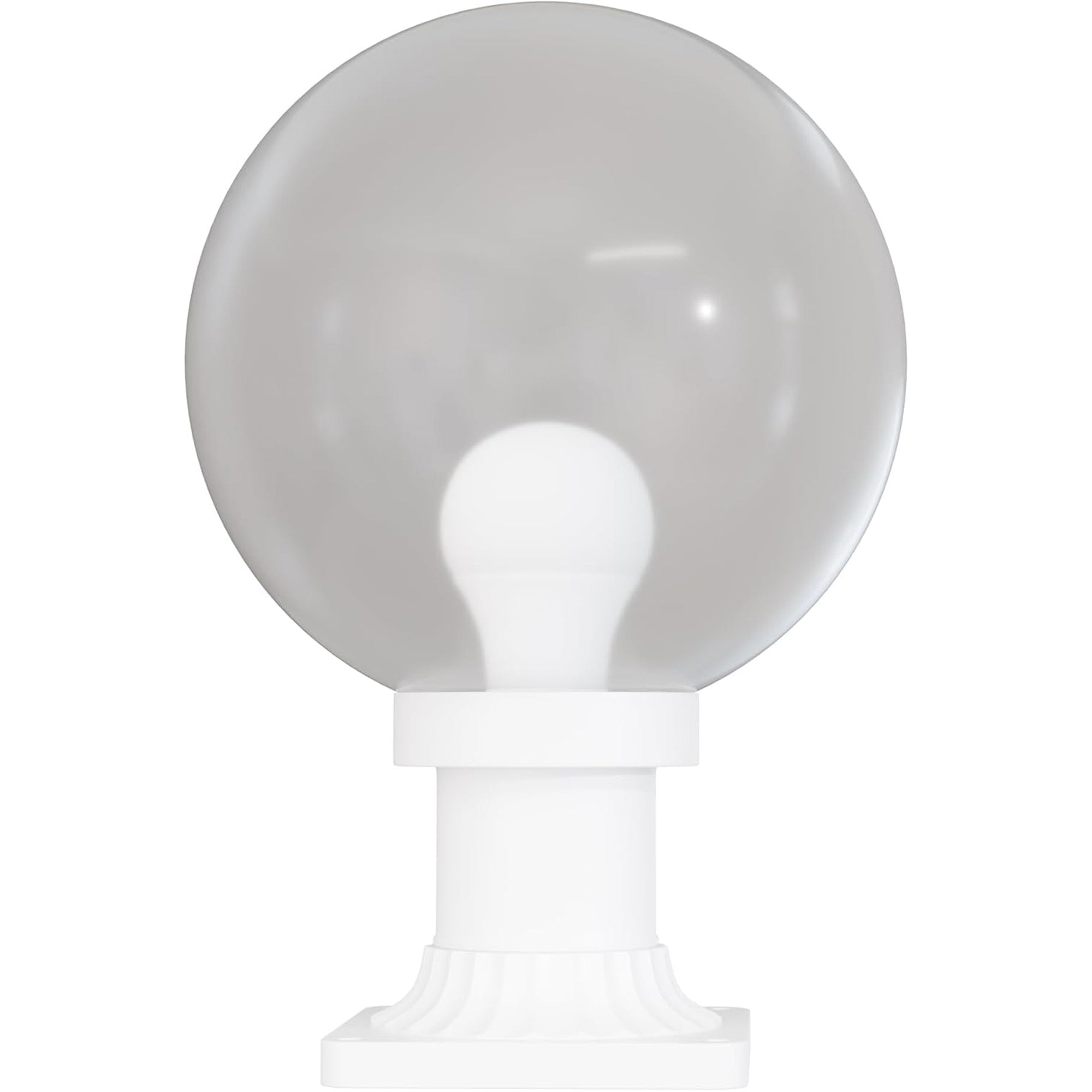 10" Globe Pier Mount Outdoor Lighting with LED Lamp