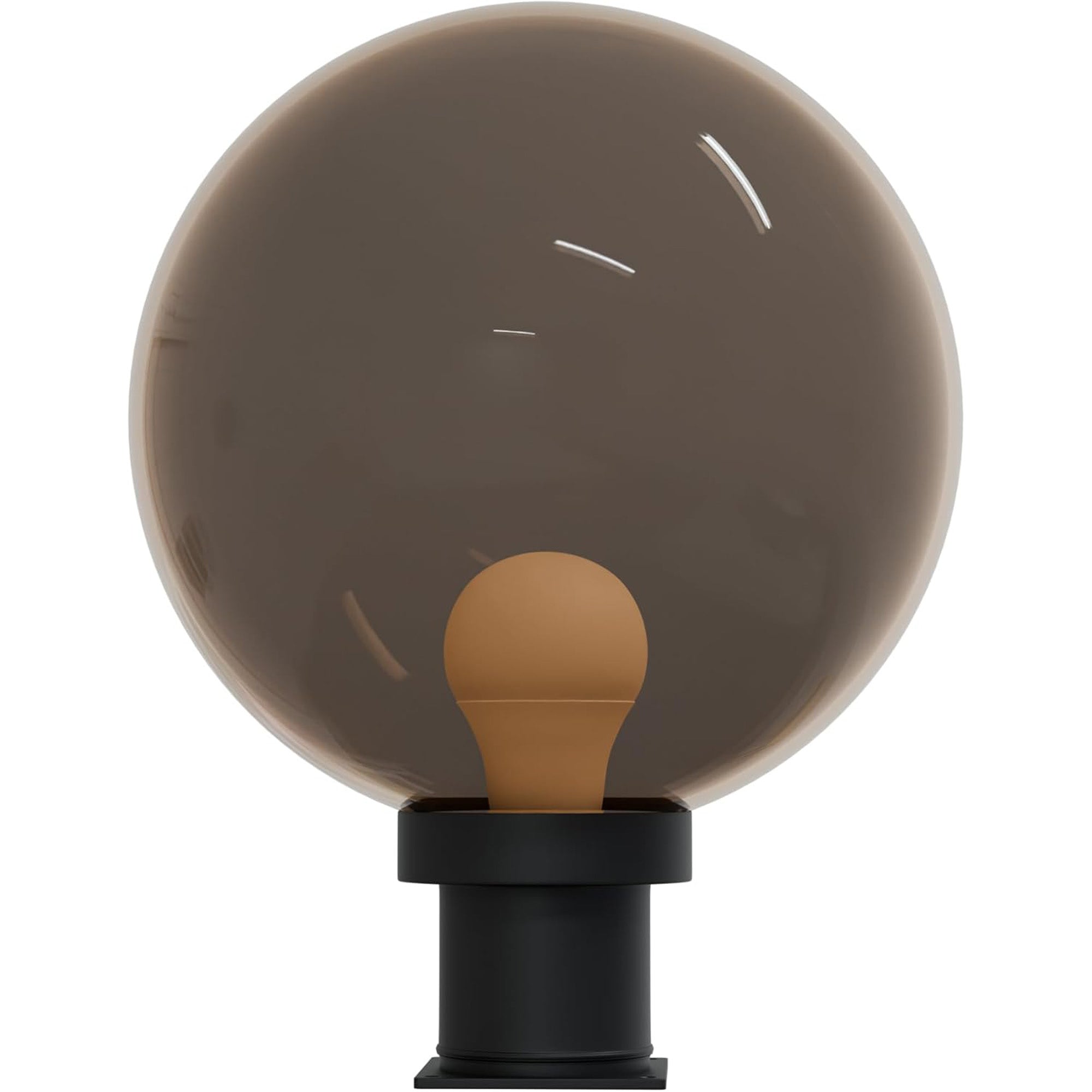 12" Globe Pier Mount Outdoor Lighting with LED Lamp