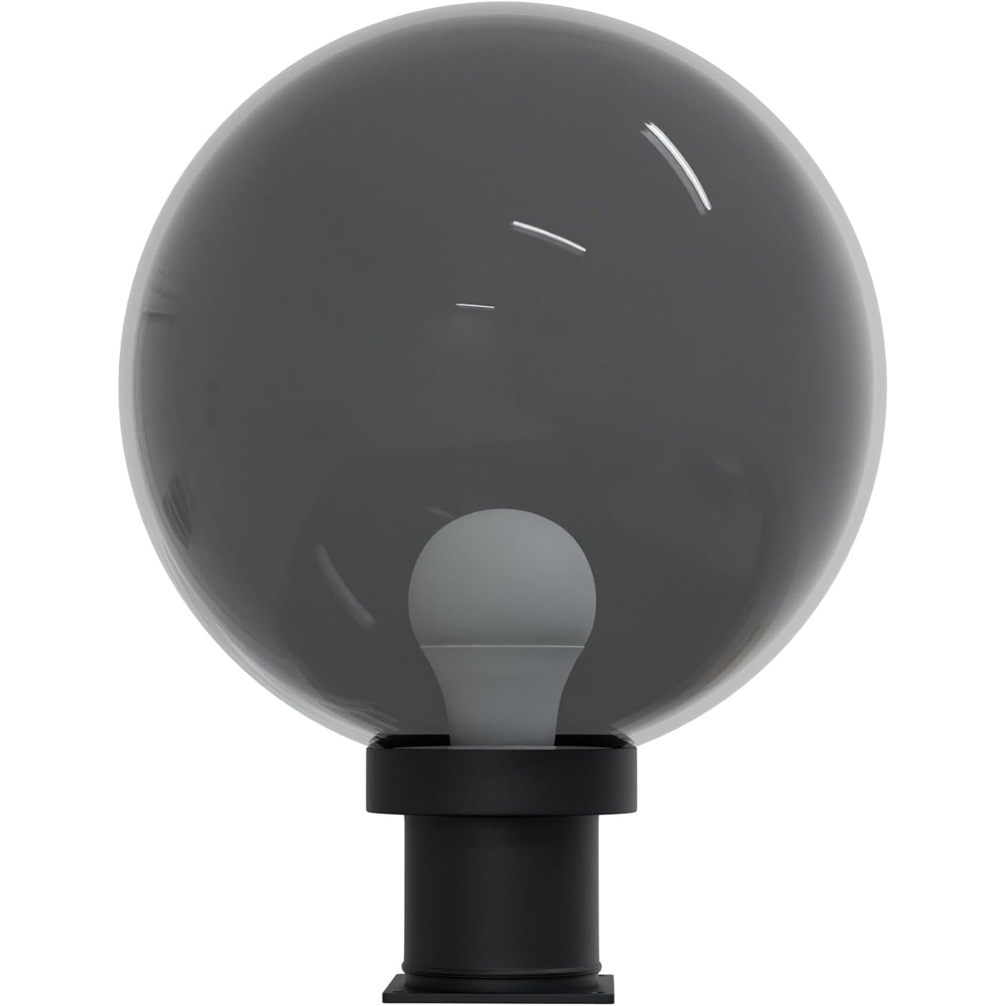 12" Globe Pier Mount Outdoor Lighting with LED Lamp