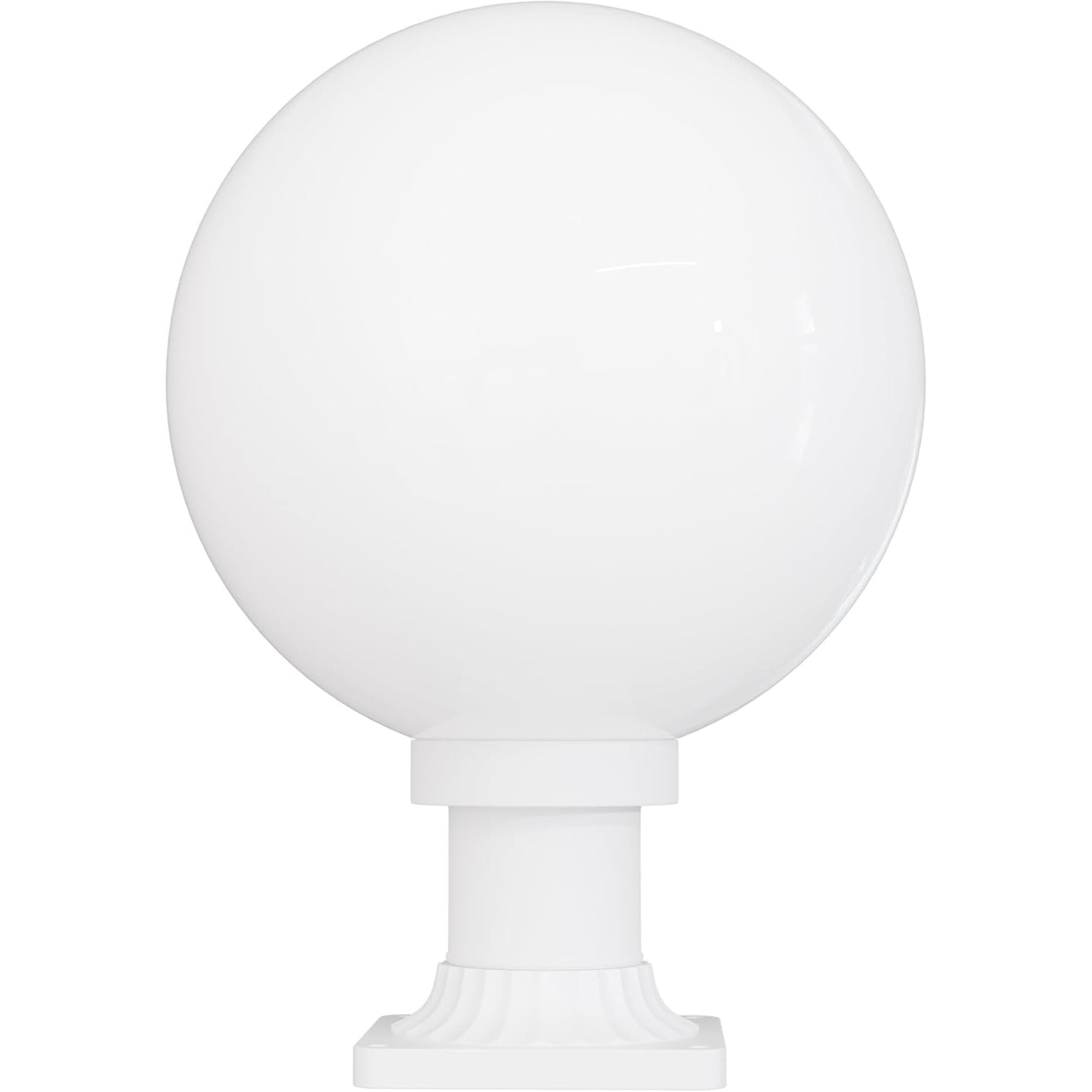 12" Globe Pier Mount Outdoor Lighting with LED Lamp