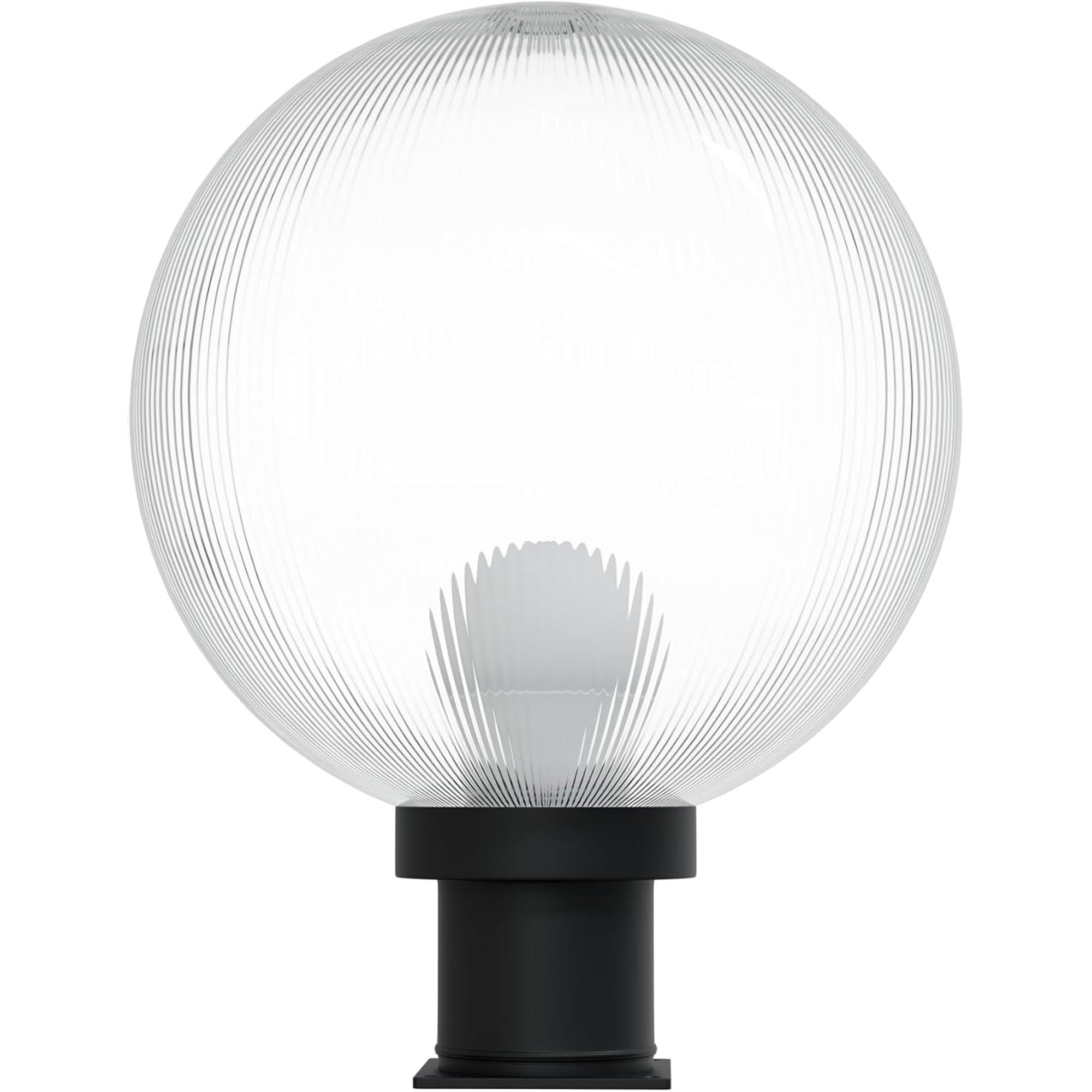 12" Globe Pier Mount Outdoor Lighting with LED Lamp