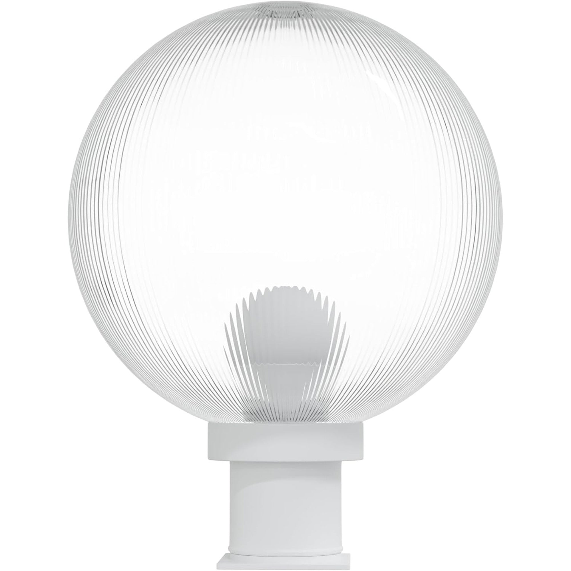 12" Globe Pier Mount Outdoor Lighting with LED Lamp