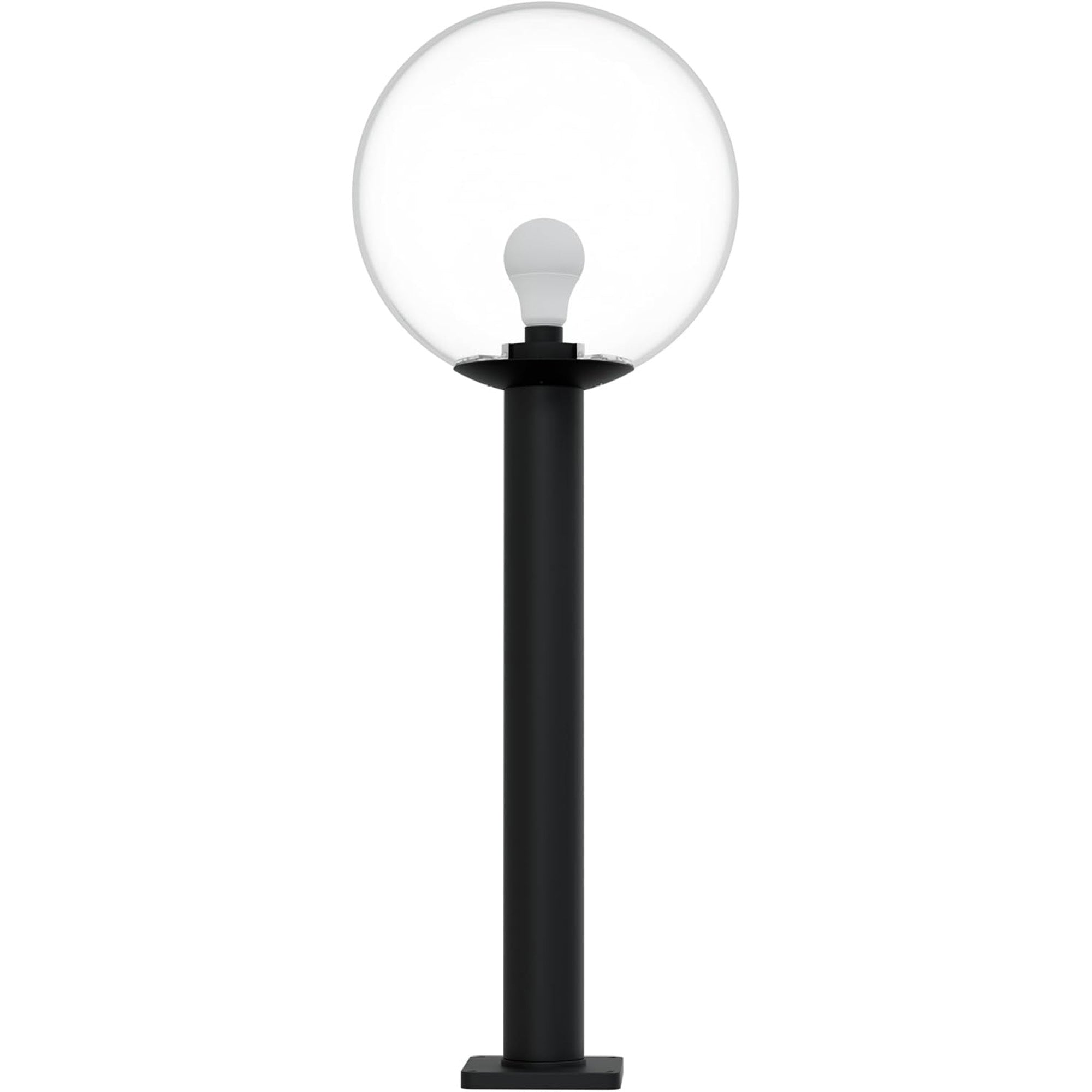 14" Globe Post Light Application with 6" Stub Post Pier Mount