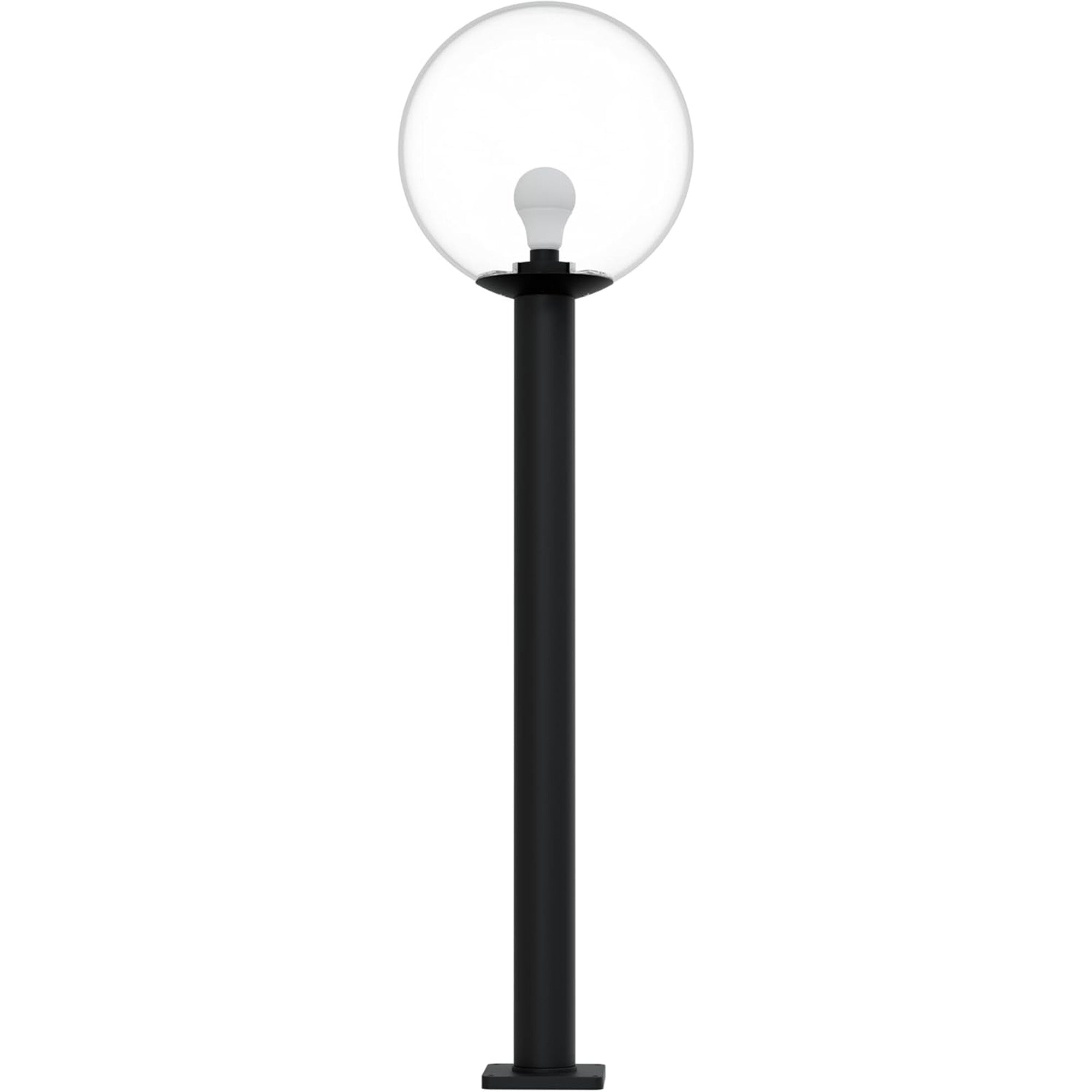 14" Globe Post Light Application with 6" Stub Post Pier Mount