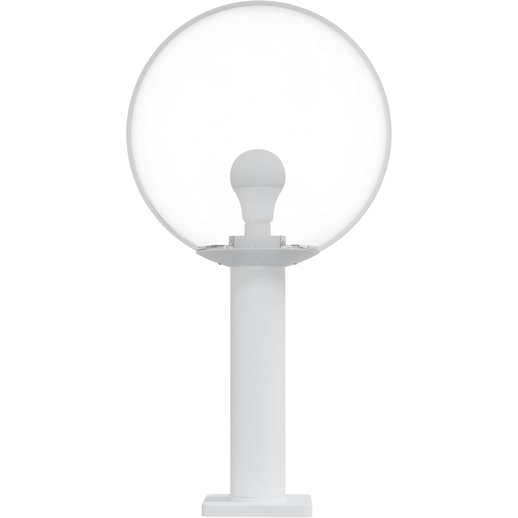 14" Globe Post Light Application with 6" Stub Post Pier Mount