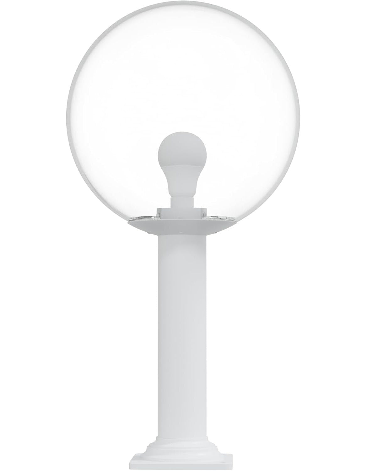 14" Globe Post Light Application with Stub Post Pier Mount