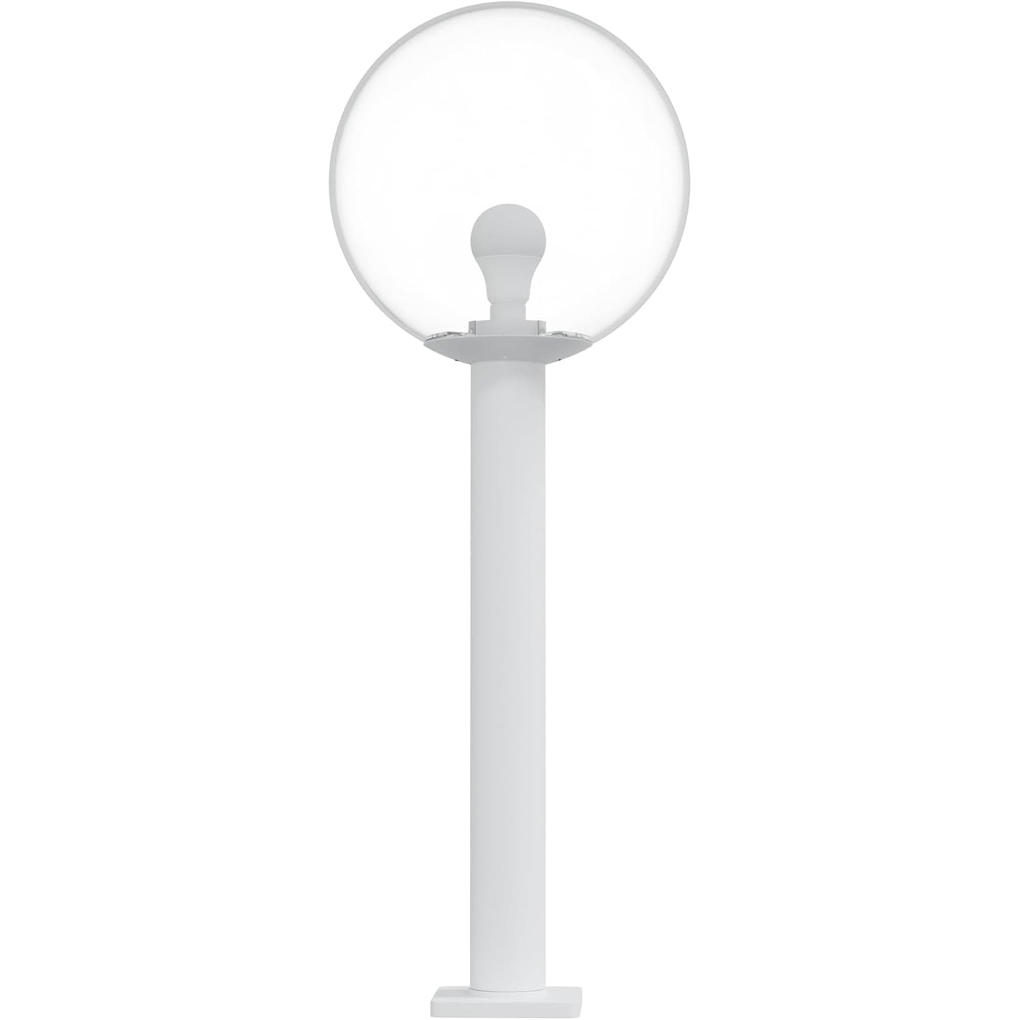 14" Globe Post Light Application with 6" Stub Post Pier Mount