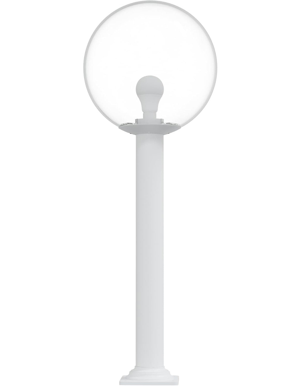14" Globe Post Light Application with Stub Post Pier Mount