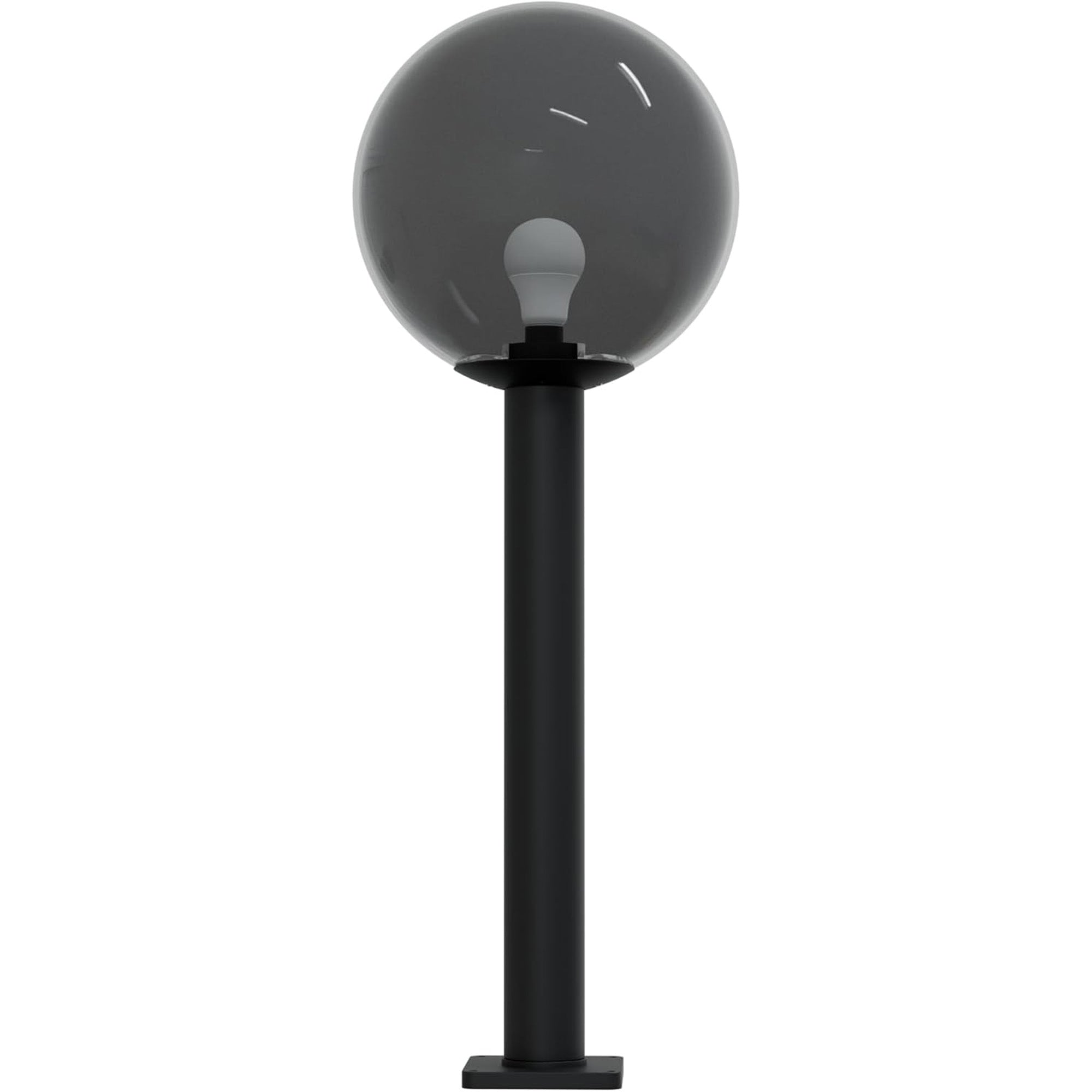 14" Globe Post Light Application with 6" Stub Post Pier Mount