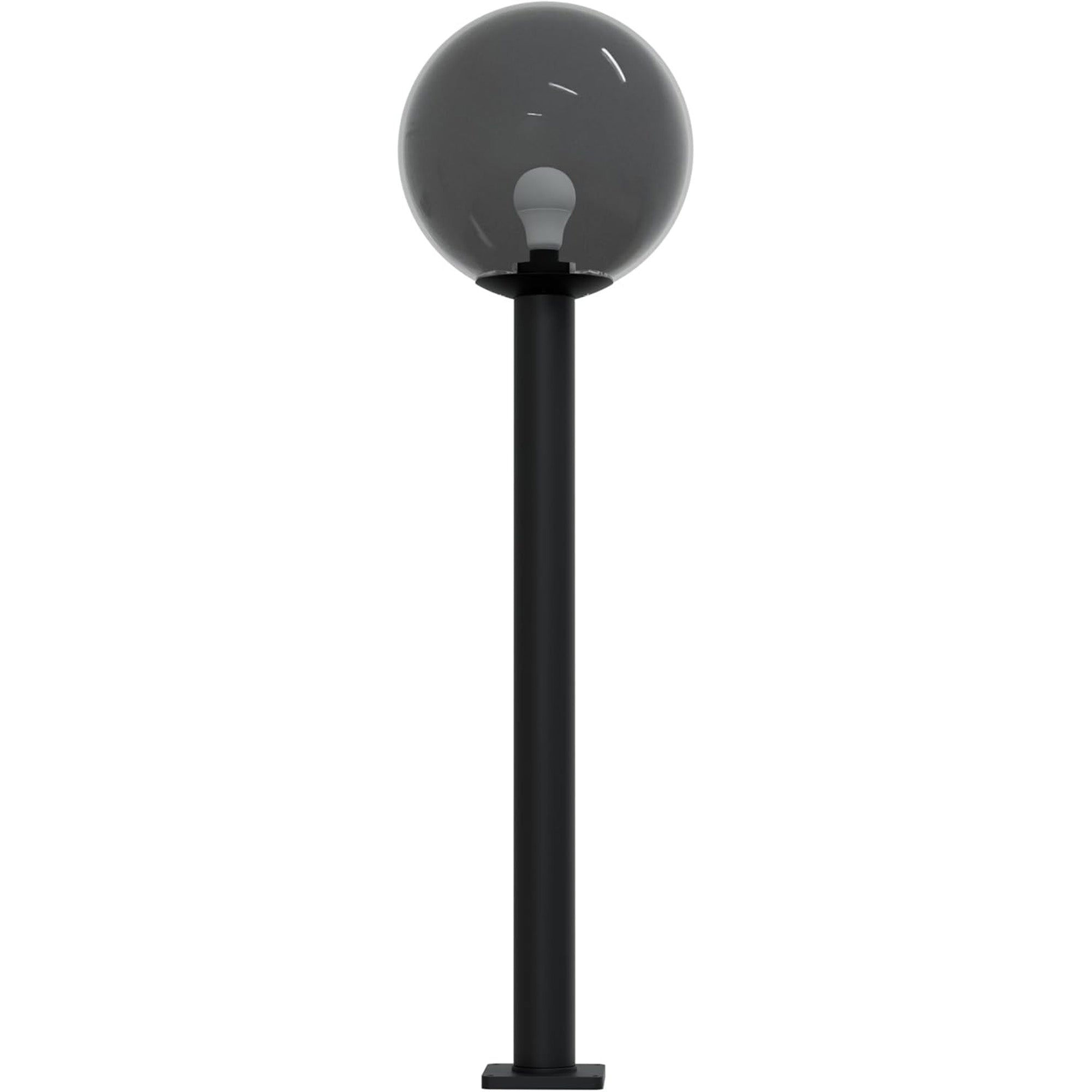 14" Globe Post Light Application with 6" Stub Post Pier Mount