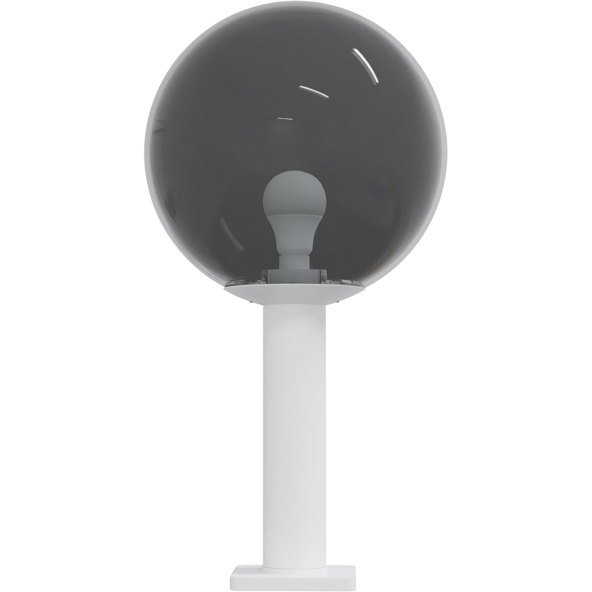 14" Globe Post Light Application with 6" Stub Post Pier Mount