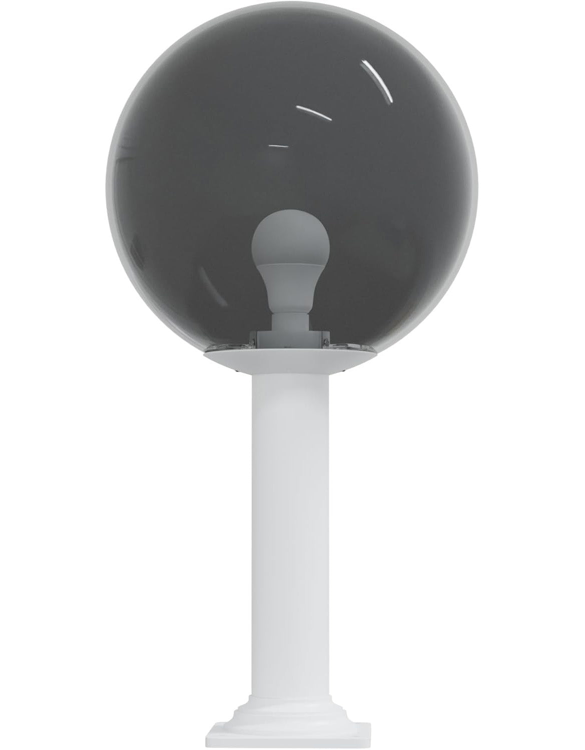 14" Globe Post Light Application with Stub Post Pier Mount