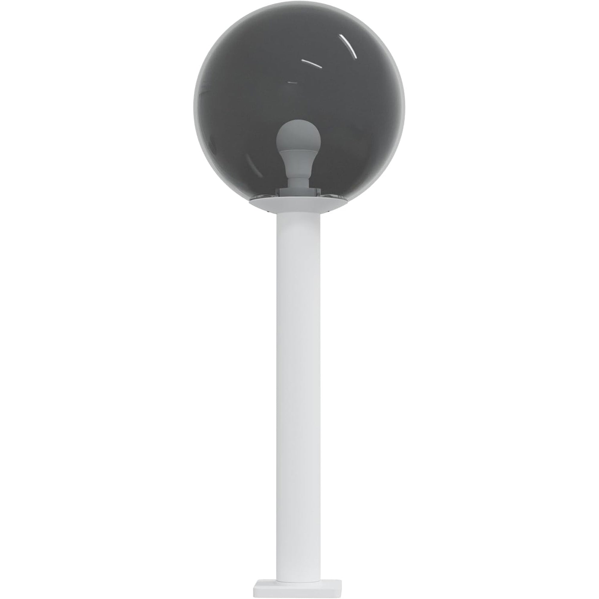 14" Globe Post Light Application with 6" Stub Post Pier Mount