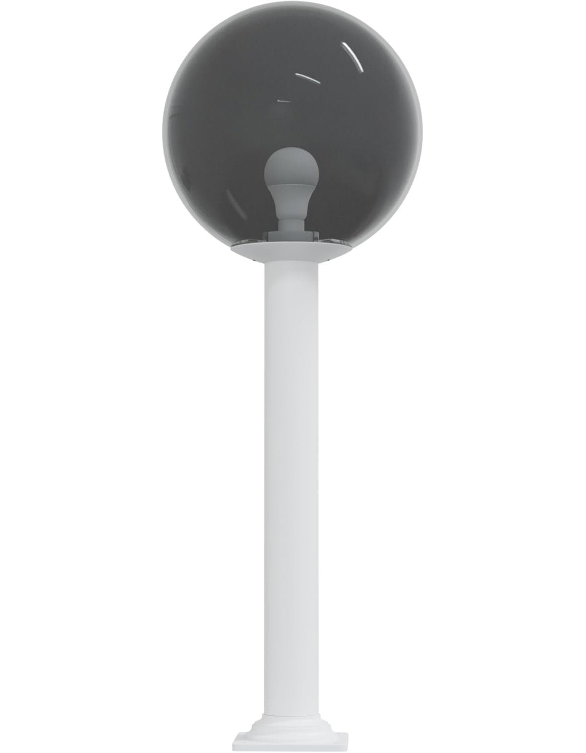 14" Globe Post Light Application with Stub Post Pier Mount