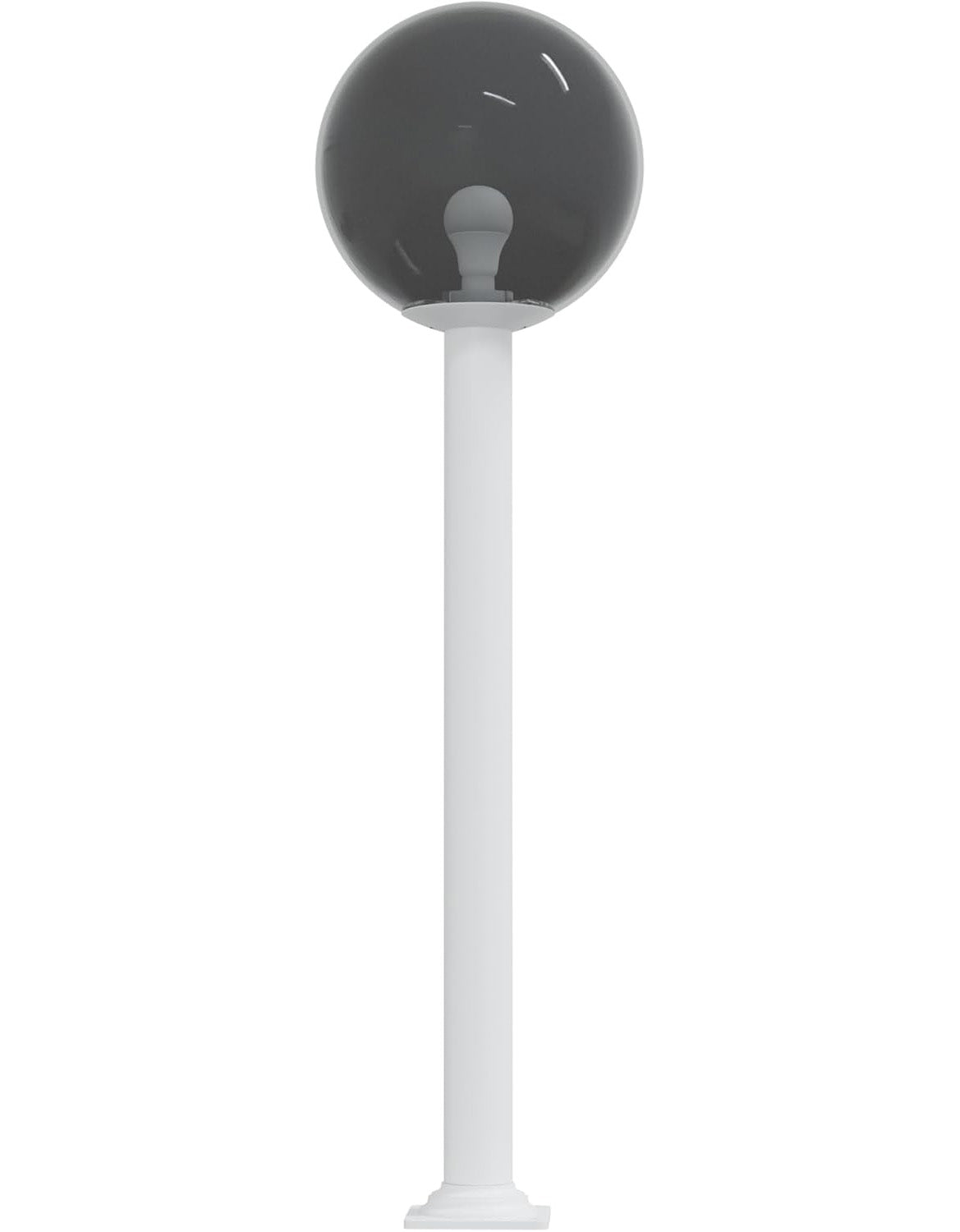 14" Globe Post Light Application with Stub Post Pier Mount