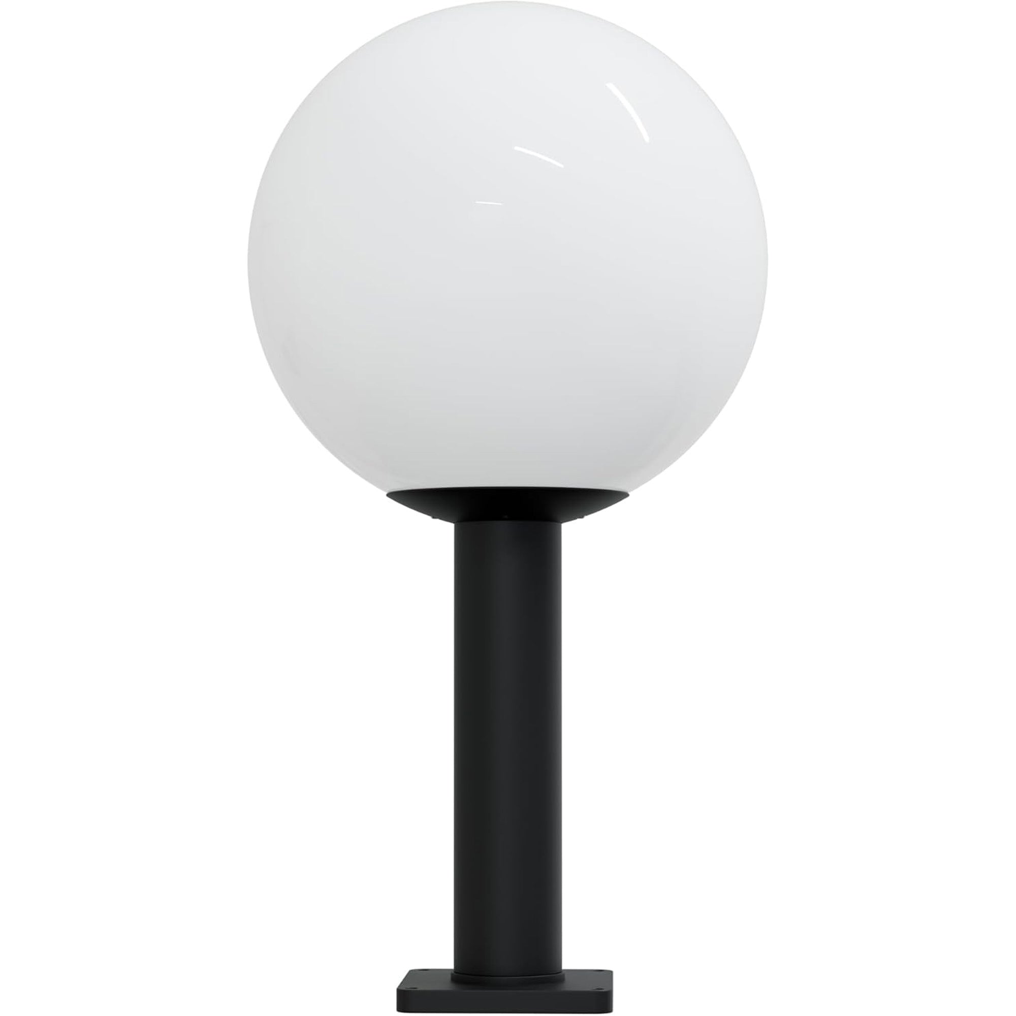 14" Globe Post Light Application with 6" Stub Post Pier Mount
