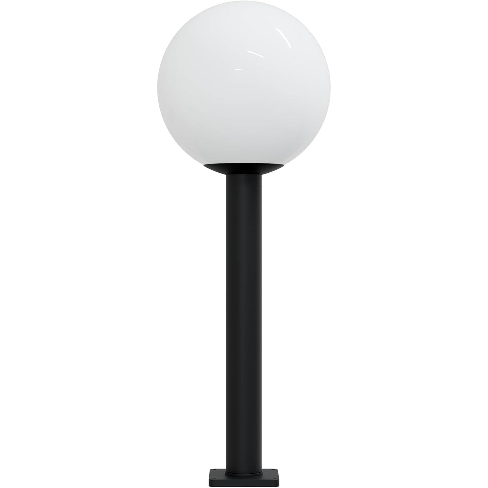 14" Globe Post Light Application with 6" Stub Post Pier Mount