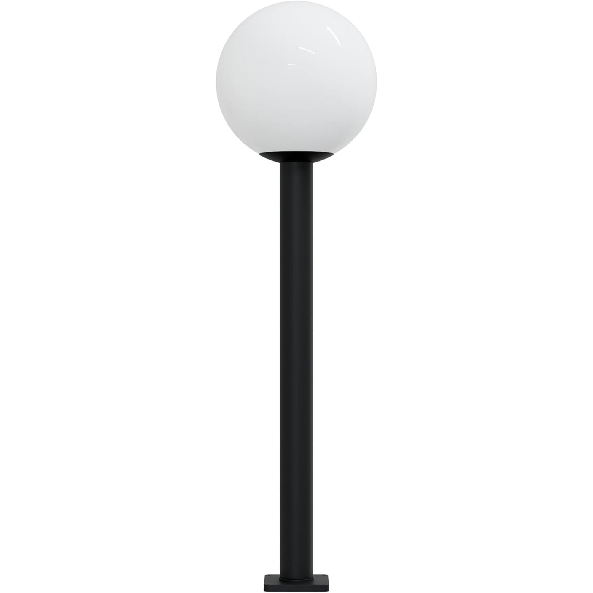 14" Globe Post Light Application with 6" Stub Post Pier Mount