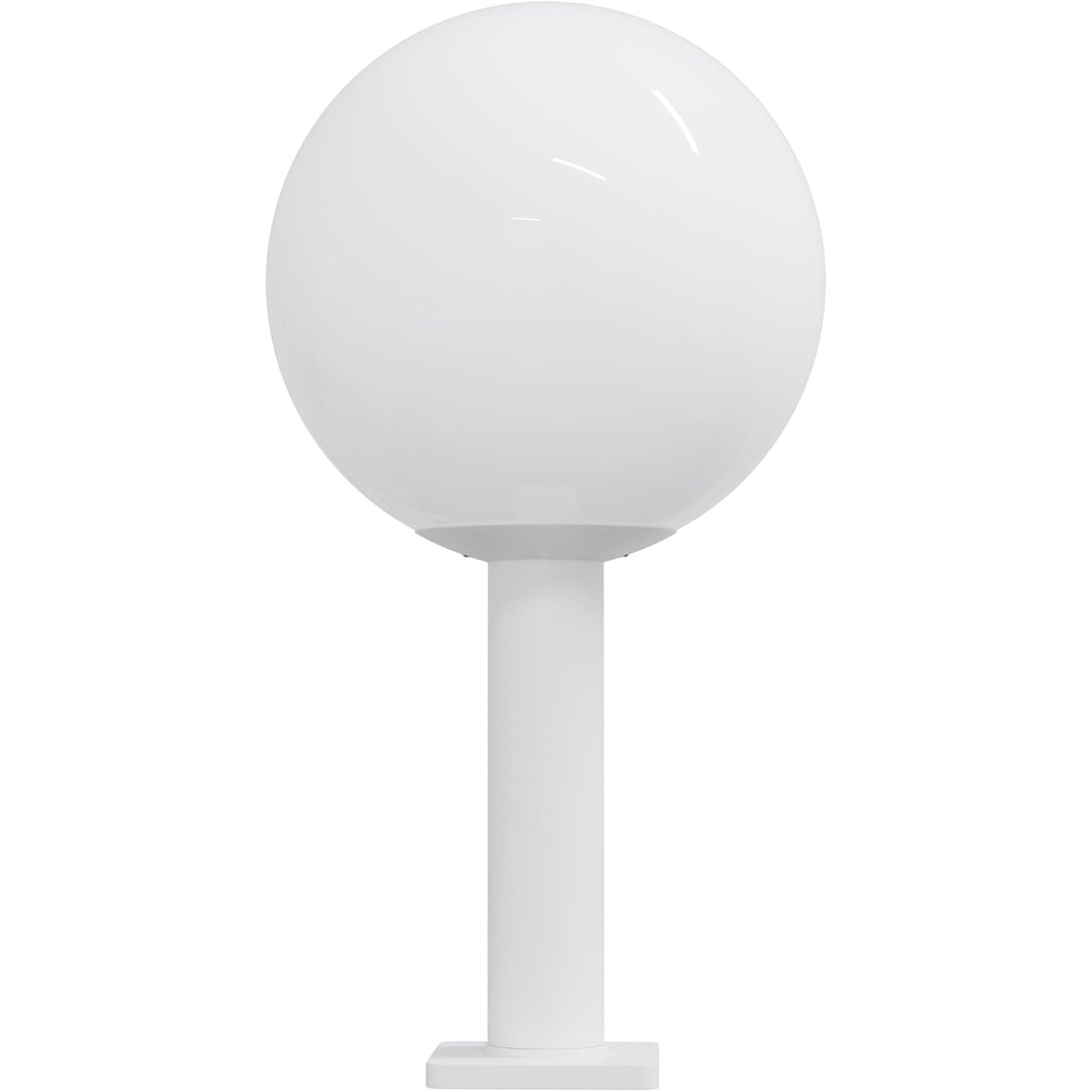 14" Globe Post Light Application with 6" Stub Post Pier Mount