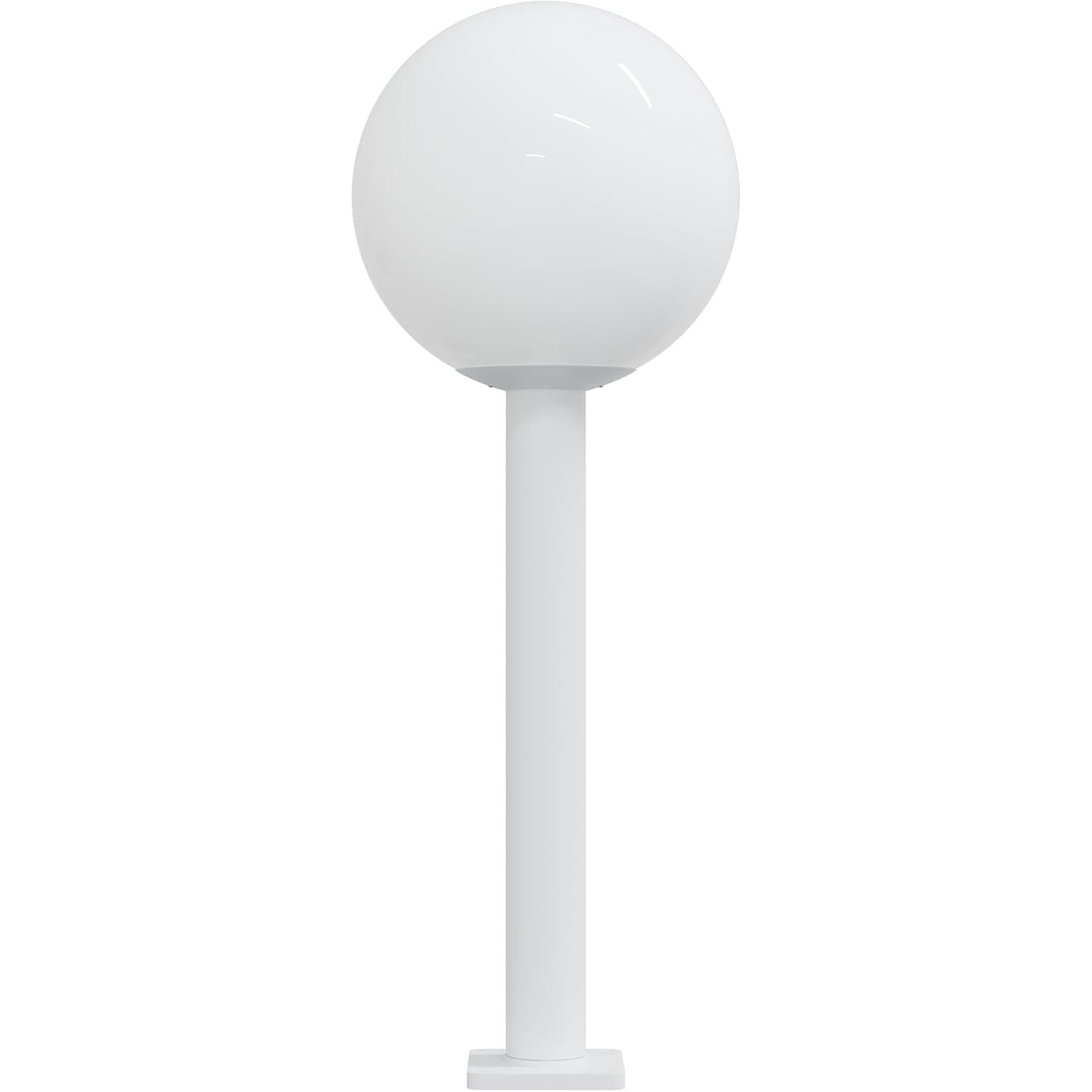 14" Globe Post Light Application with 6" Stub Post Pier Mount