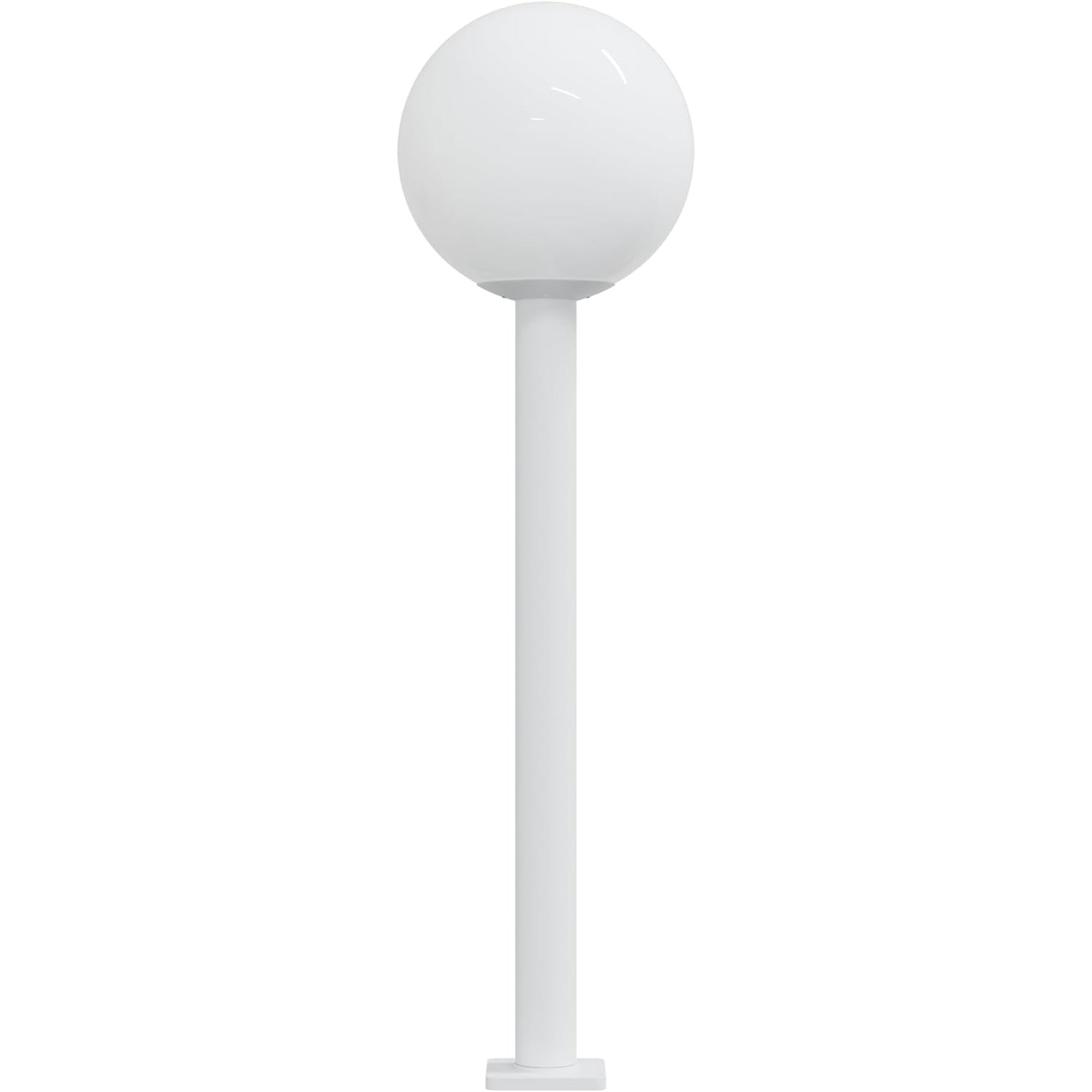 14" Globe Post Light Application with 6" Stub Post Pier Mount