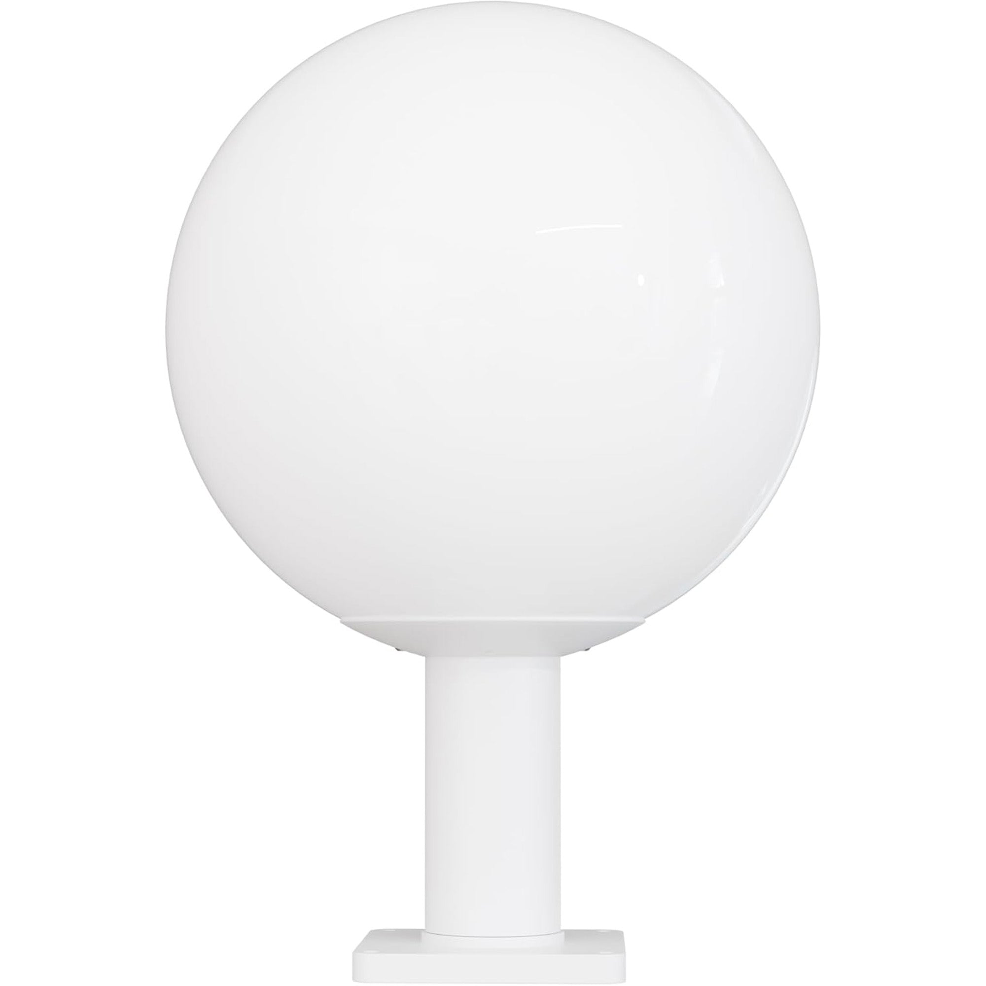 14" Globe Post Light Application with 6" Stub Post Pier Mount