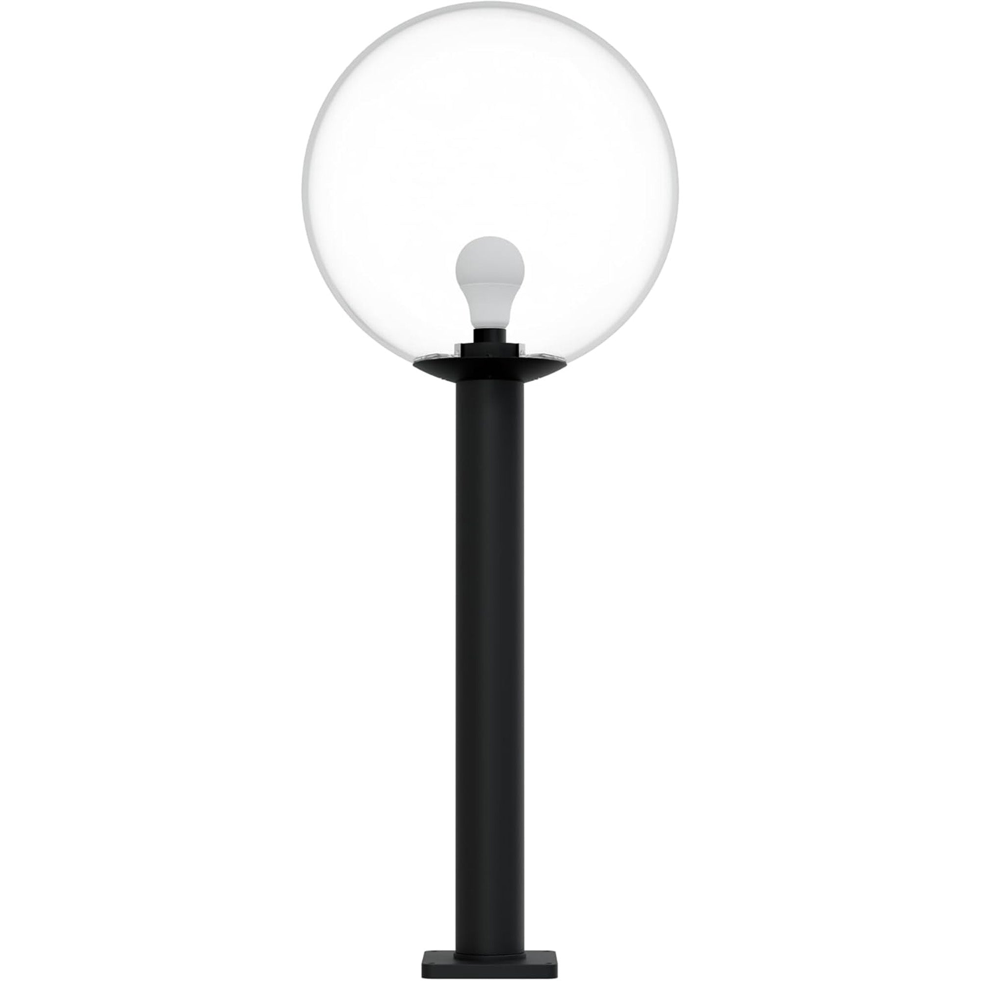 16" Globe Post Light Application with 6" Stub Post Pier Mount