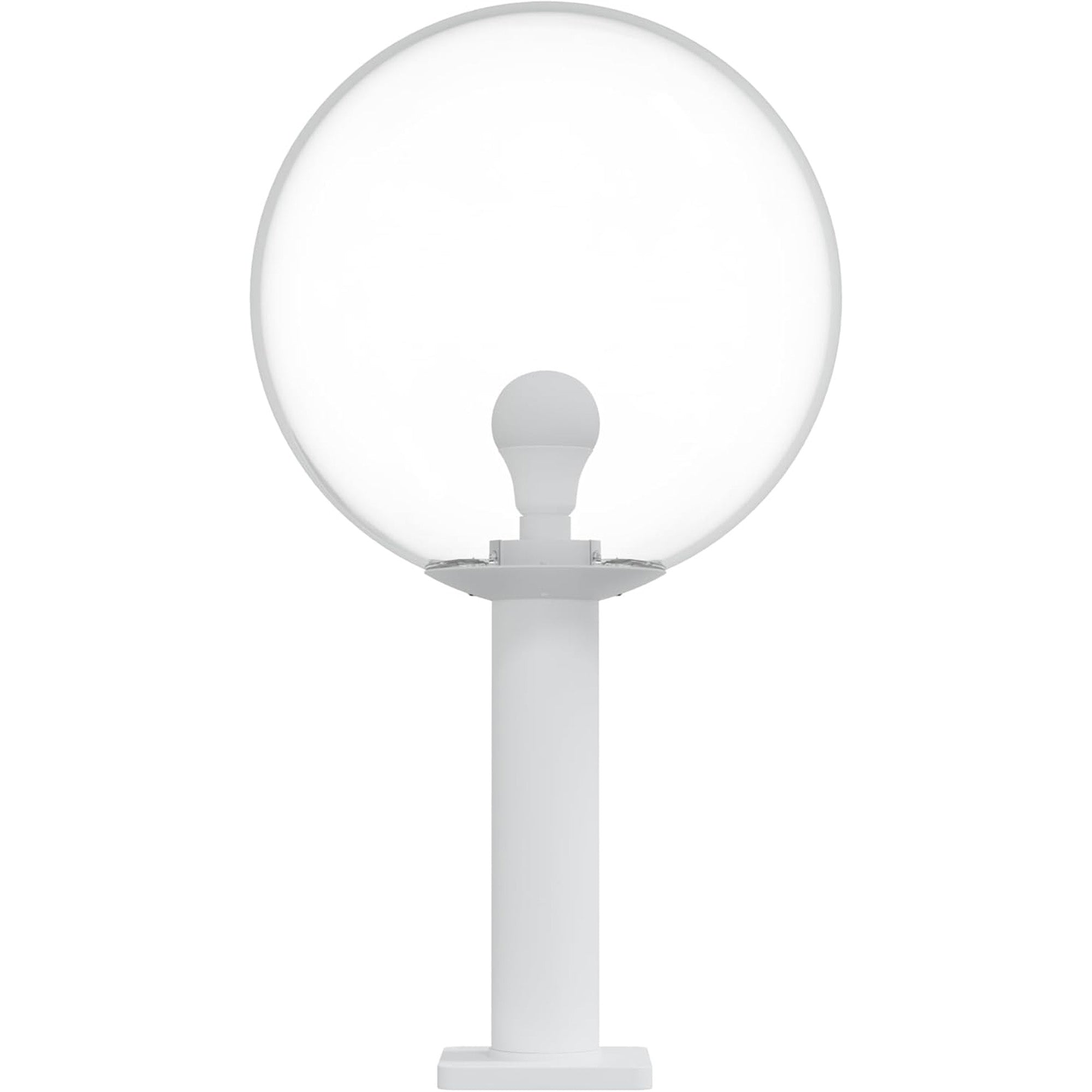 16" Globe Post Light Application with 6" Stub Post Pier Mount