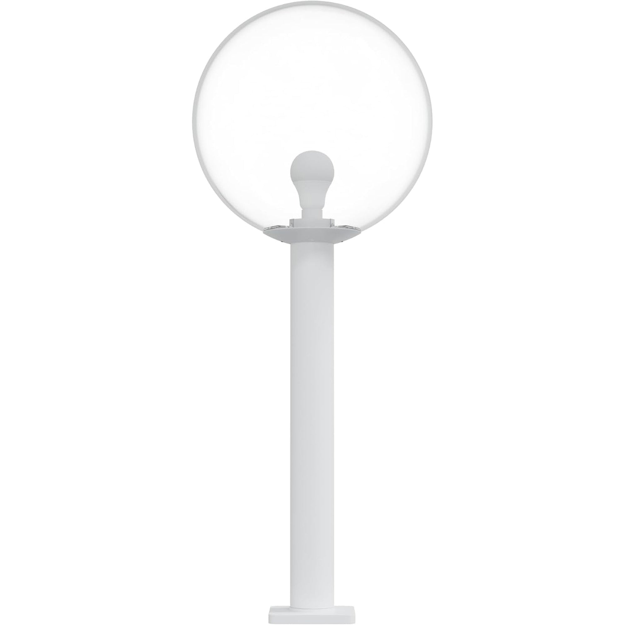 16" Globe Post Light Application with 6" Stub Post Pier Mount