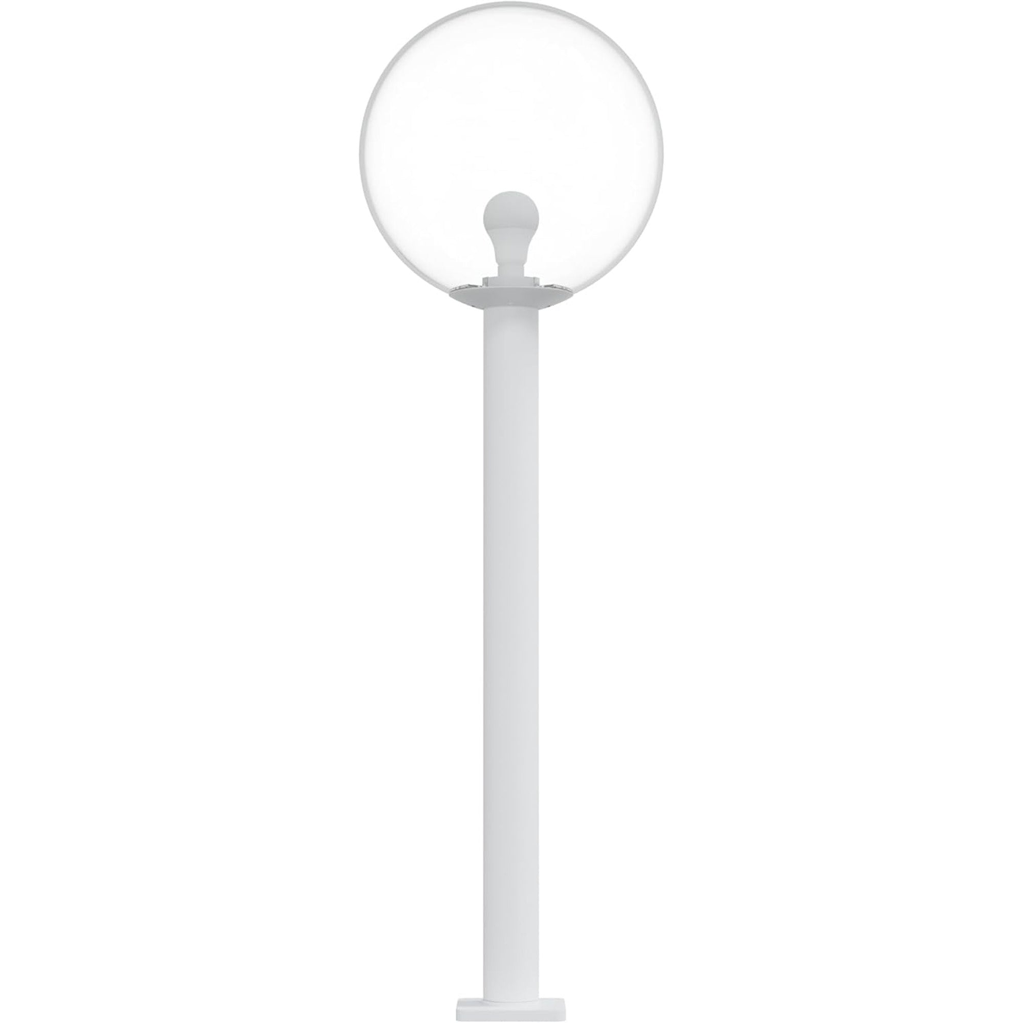 16" Globe Post Light Application with 6" Stub Post Pier Mount