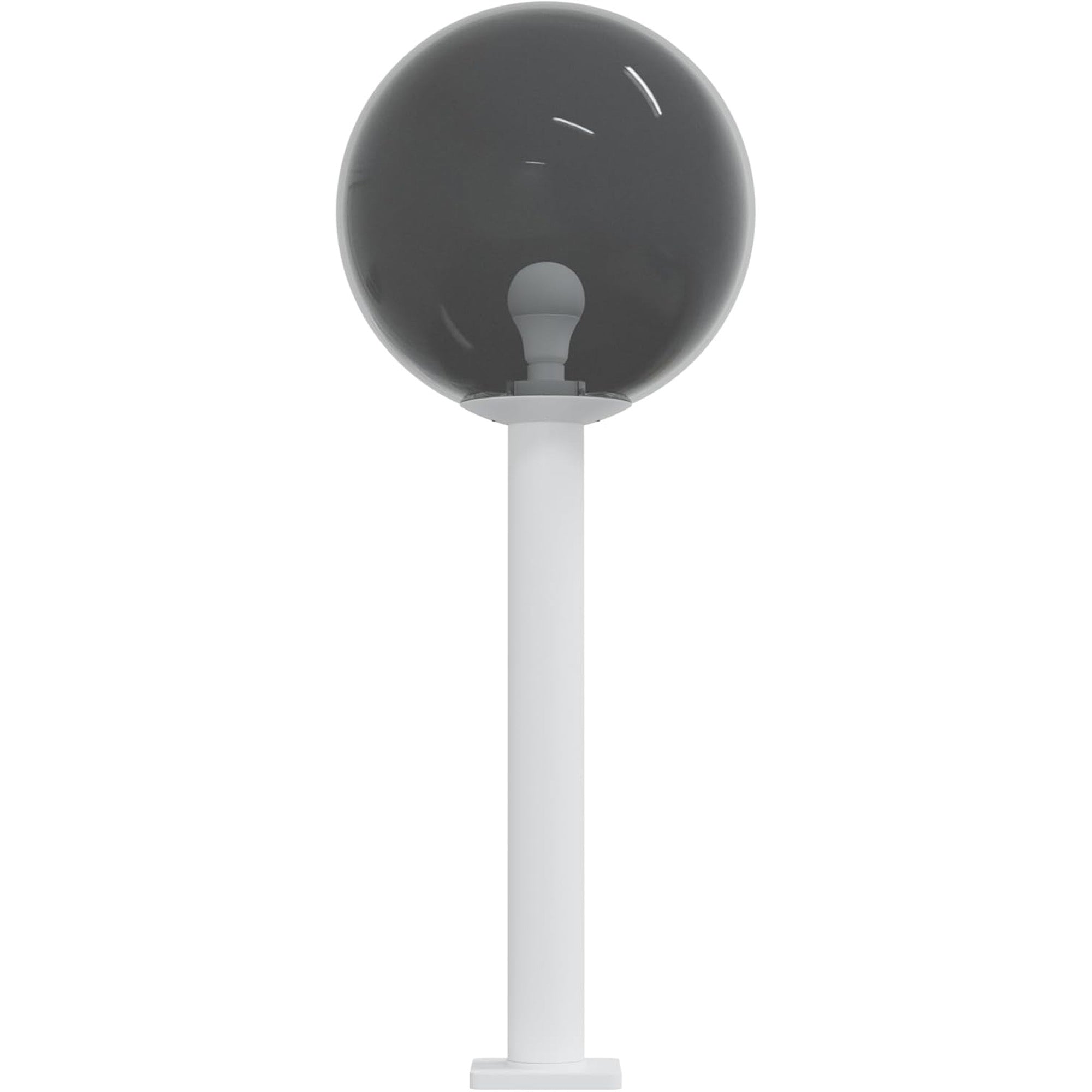 16" Globe Post Light Application with 6" Stub Post Pier Mount