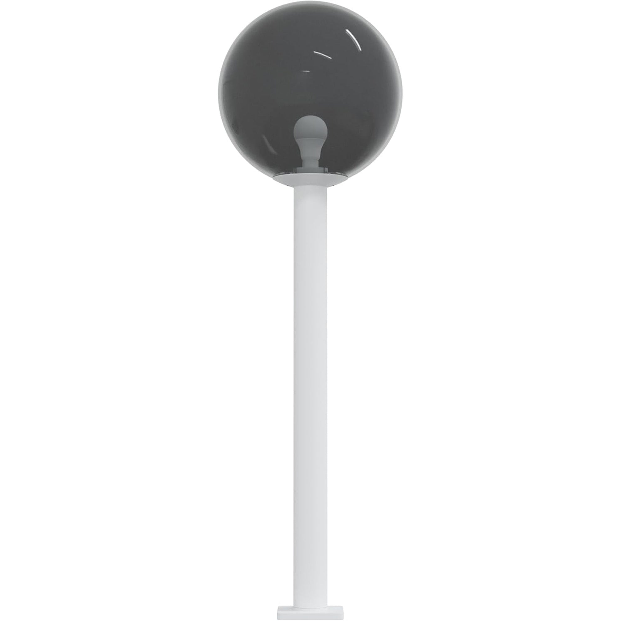 16" Globe Post Light Application with 6" Stub Post Pier Mount
