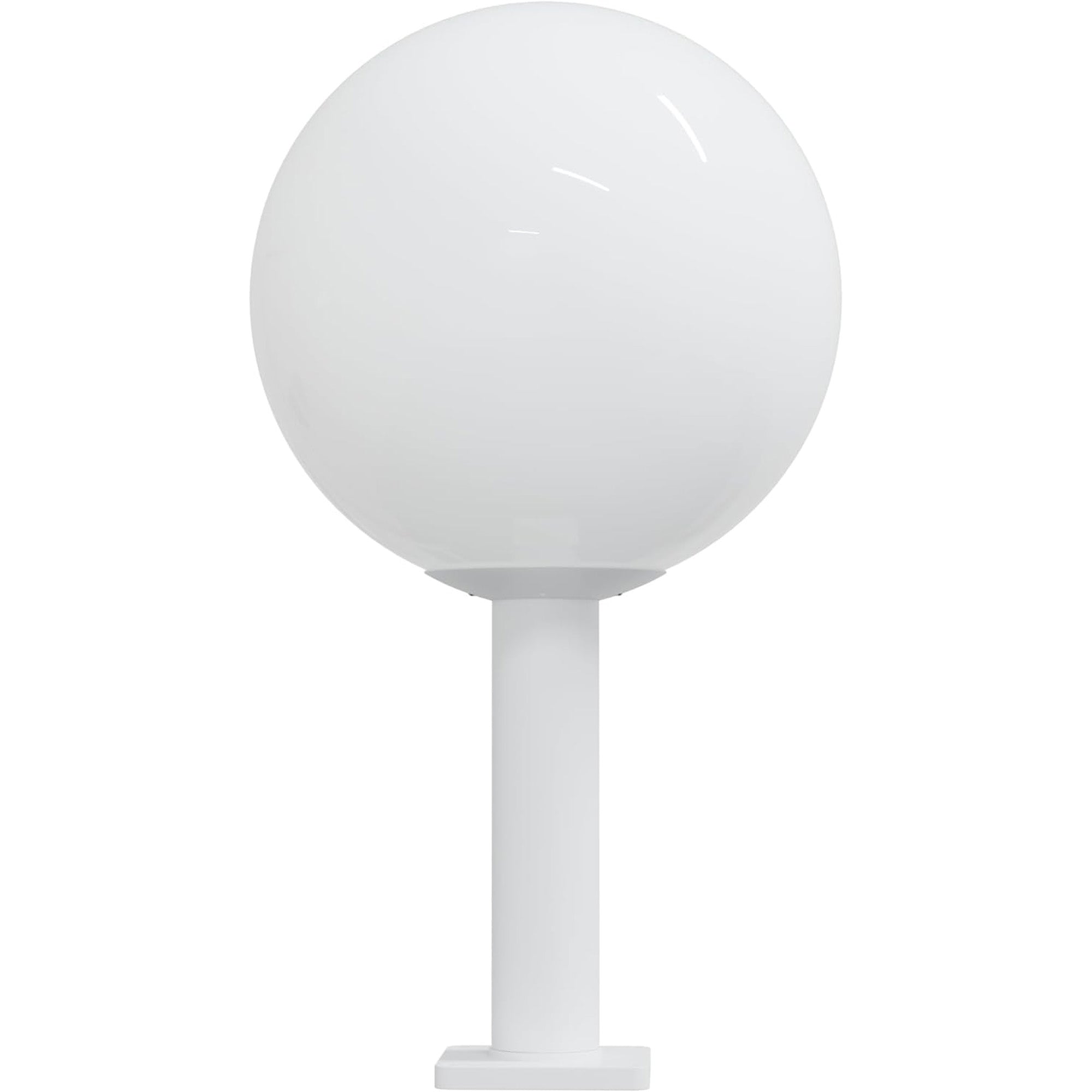 16" Globe Post Light Application with 6" Stub Post Pier Mount